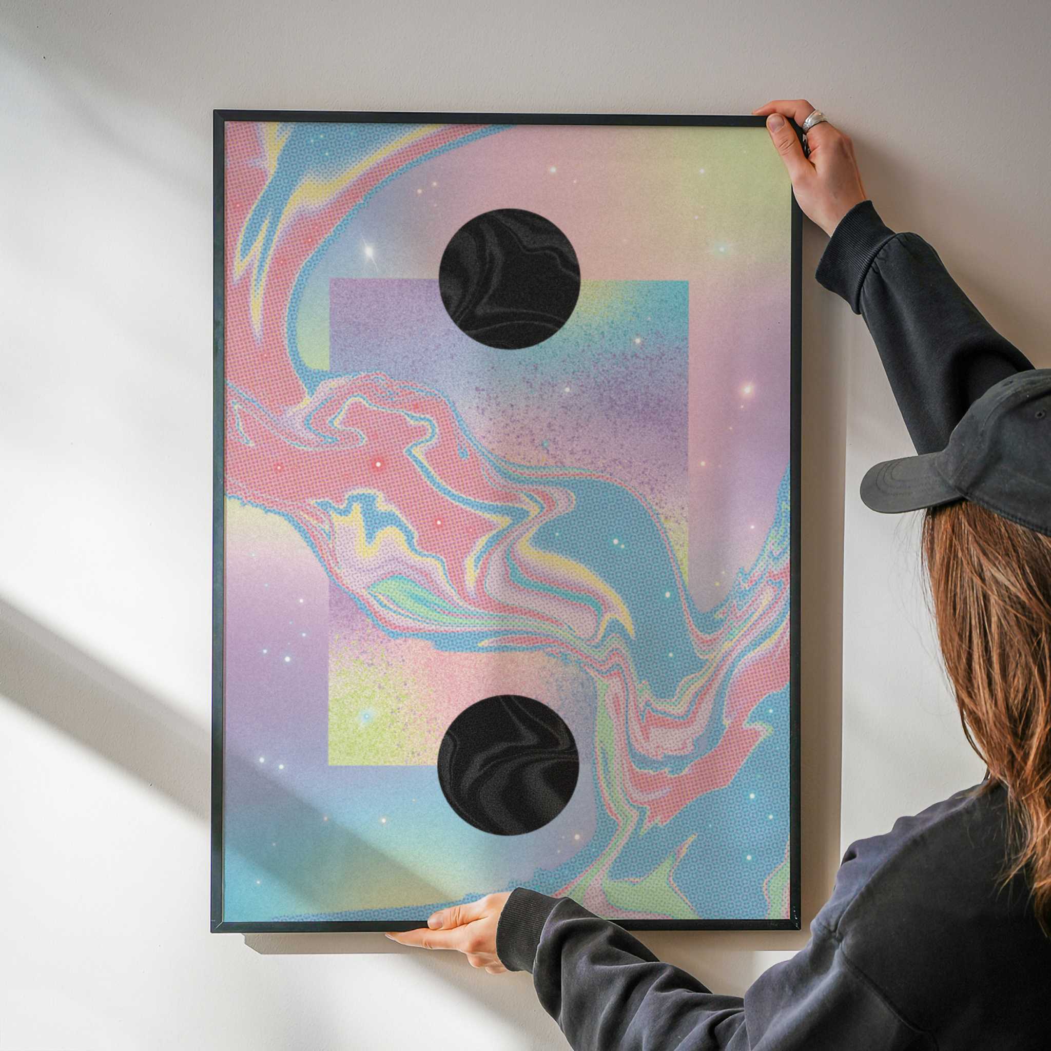 Black Hole Pastel Cosmos