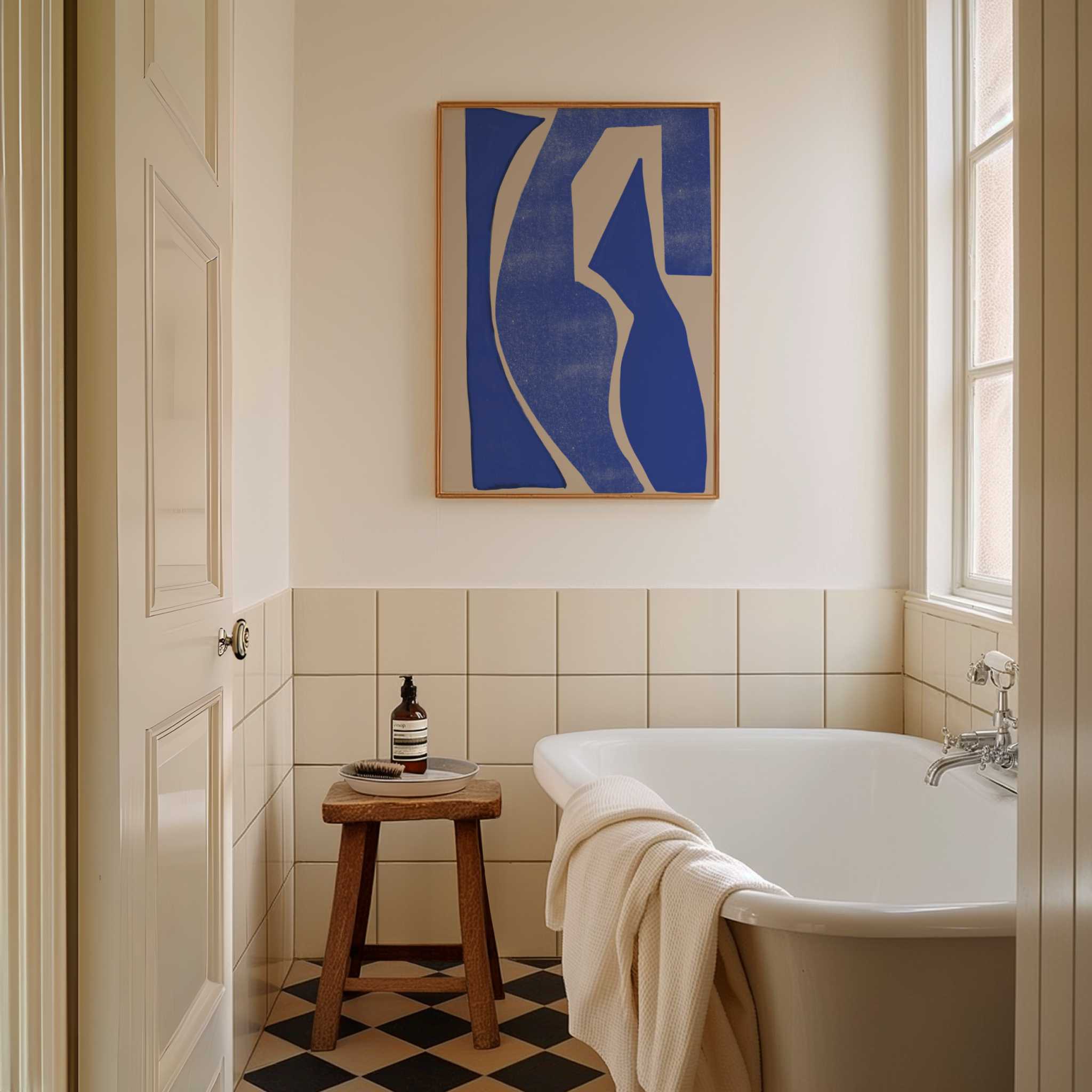 Blue Geometric Shapes