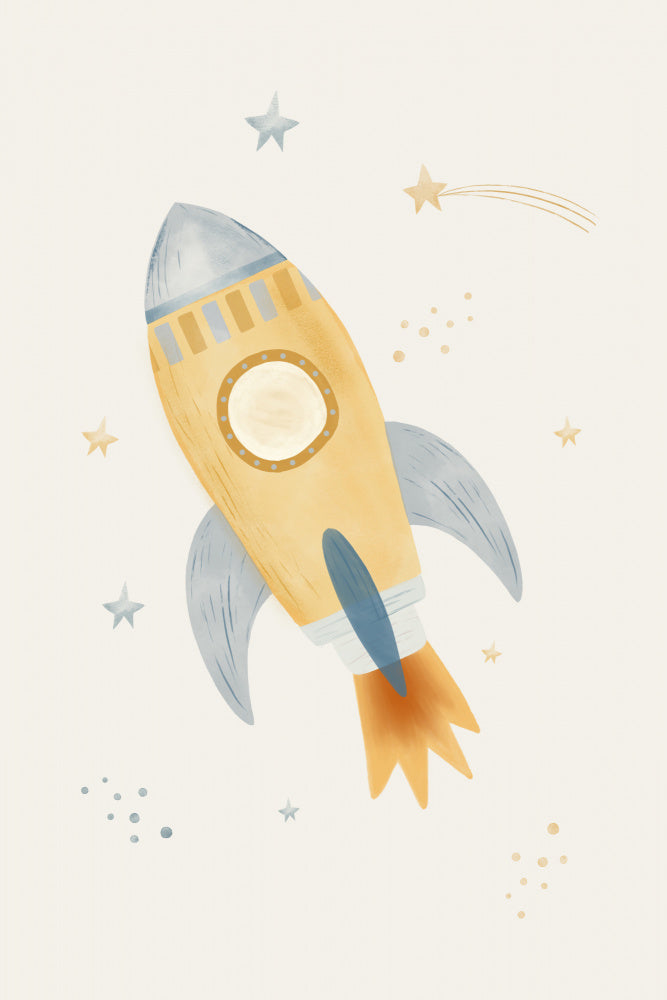 Whimsical Space Rocket