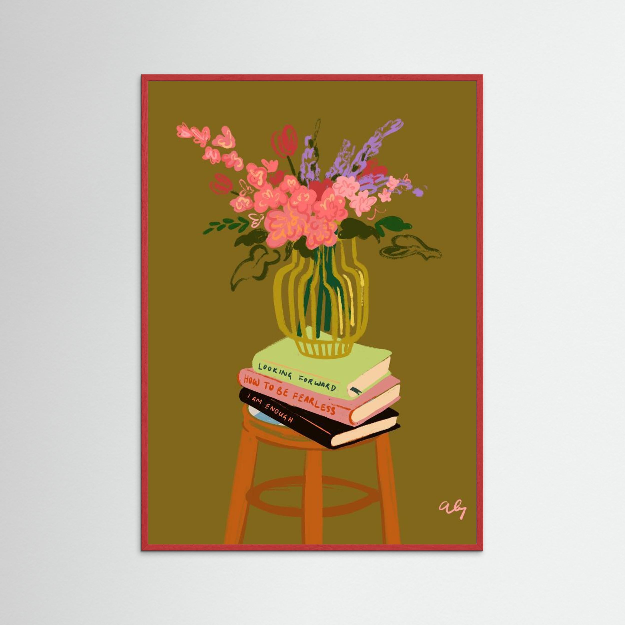 Floral Vase by Arty Guava