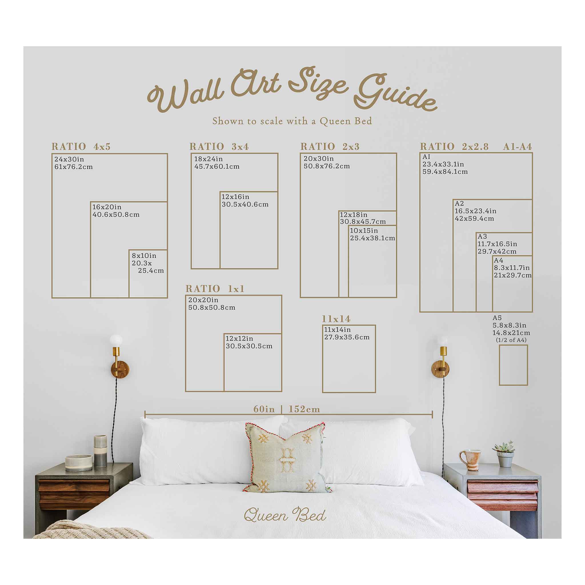 a white bed sitting under a white wall