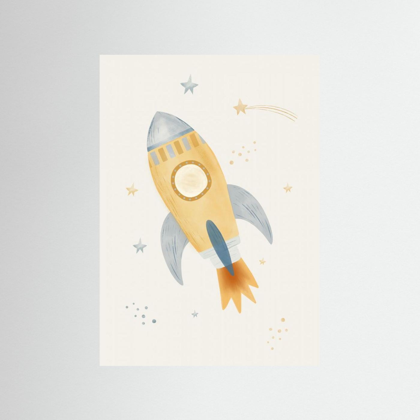 Whimsical Space Rocket by Menina Lisboa