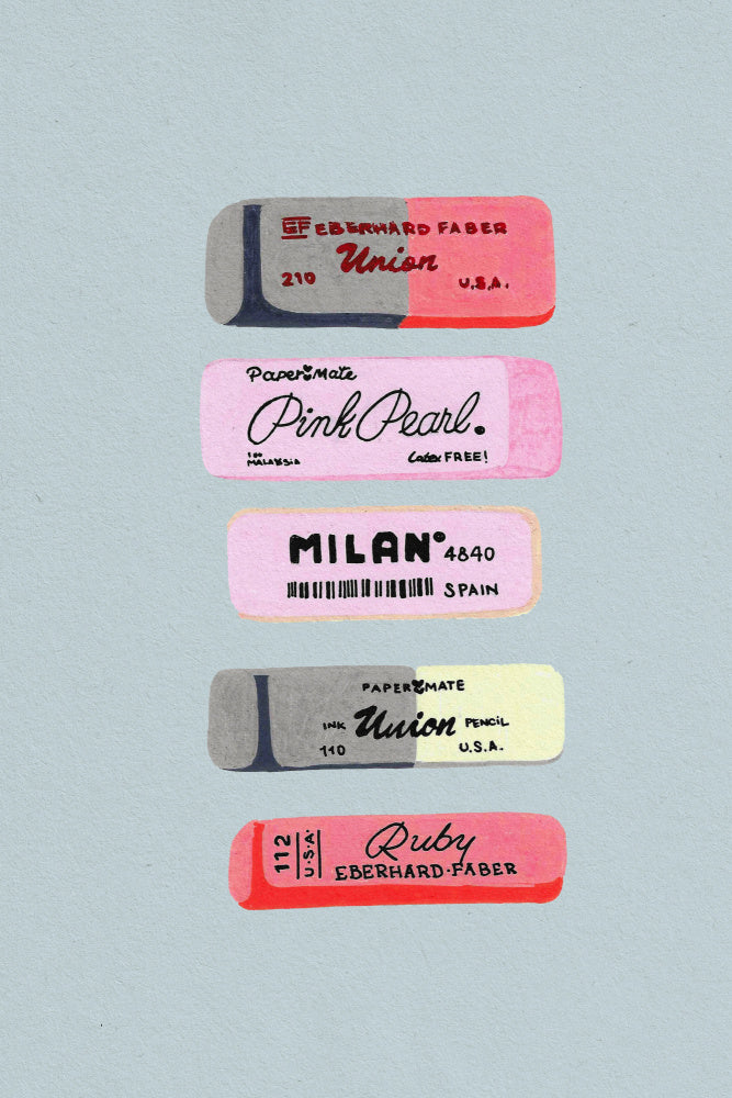 Erasers Art Print