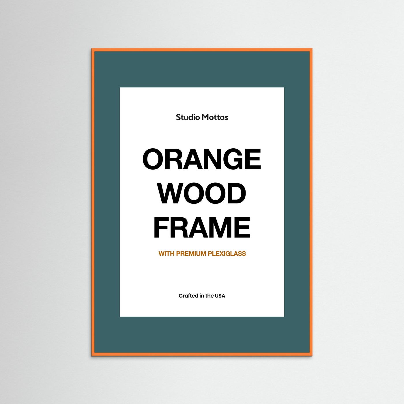 Orange Wood Frame