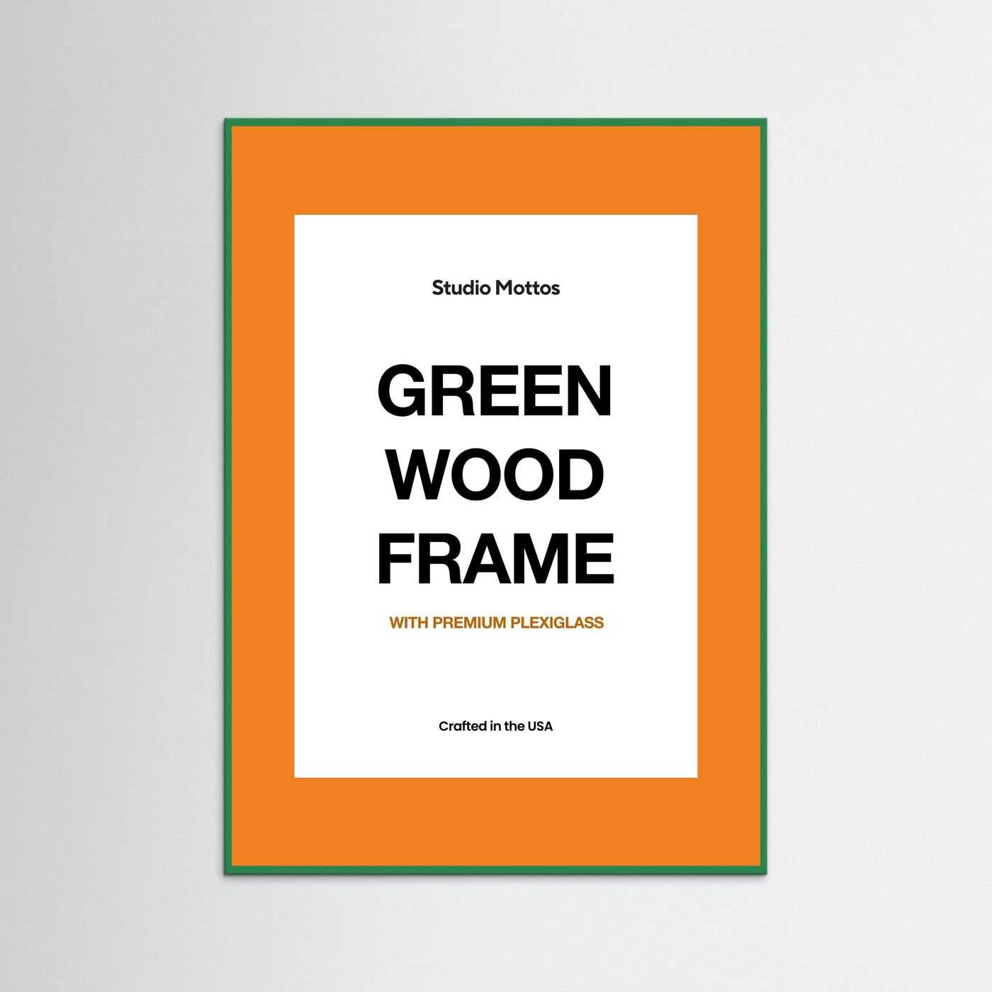 Green Wood Frame