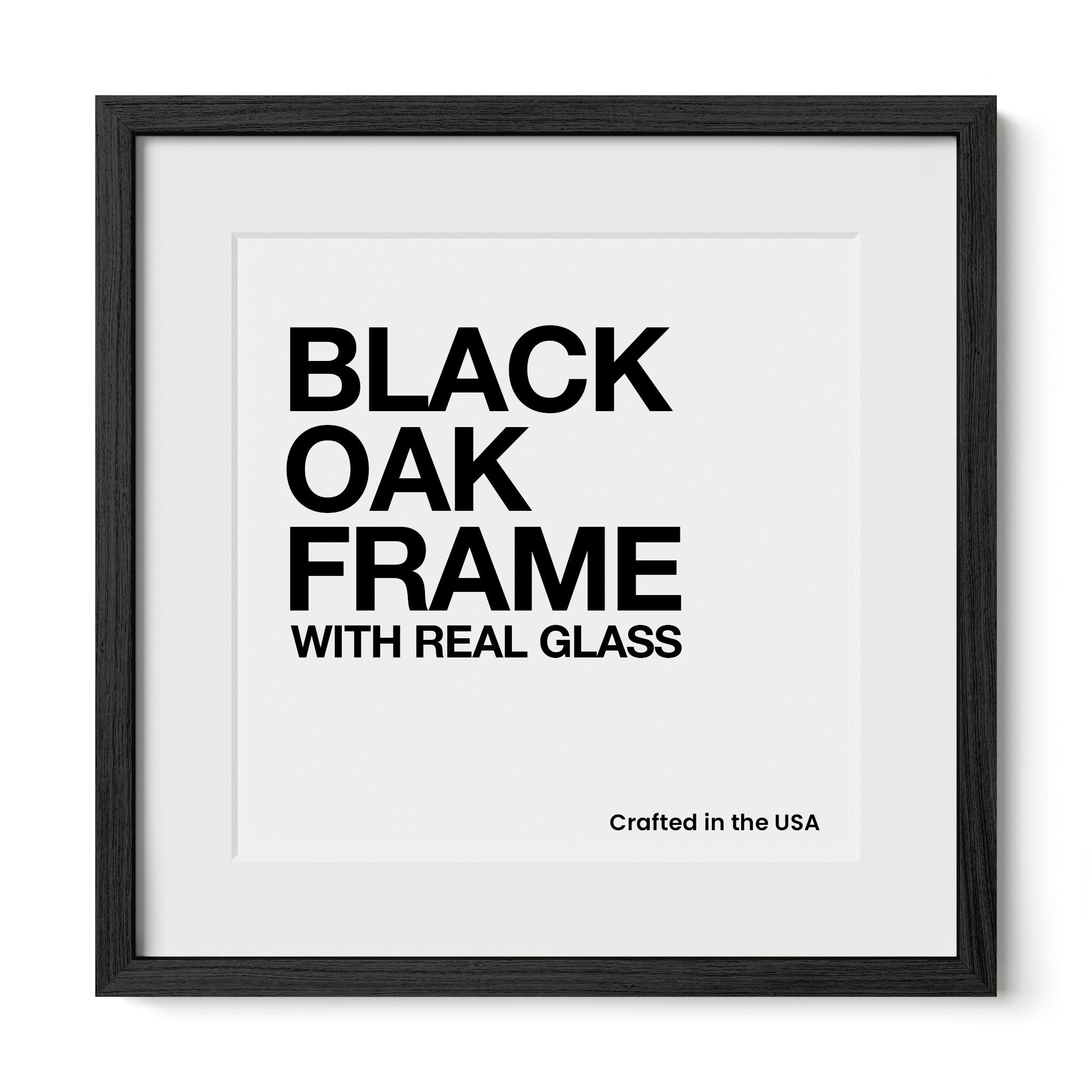 Black Oak Square Gallery Frame