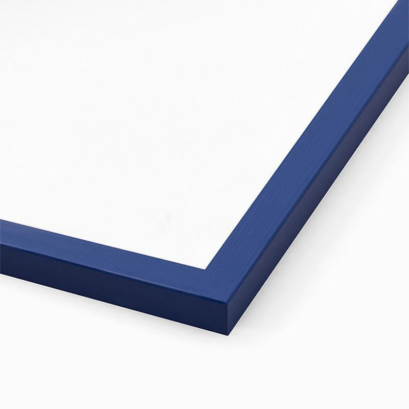 Blue Wood Frame With Plexiglass