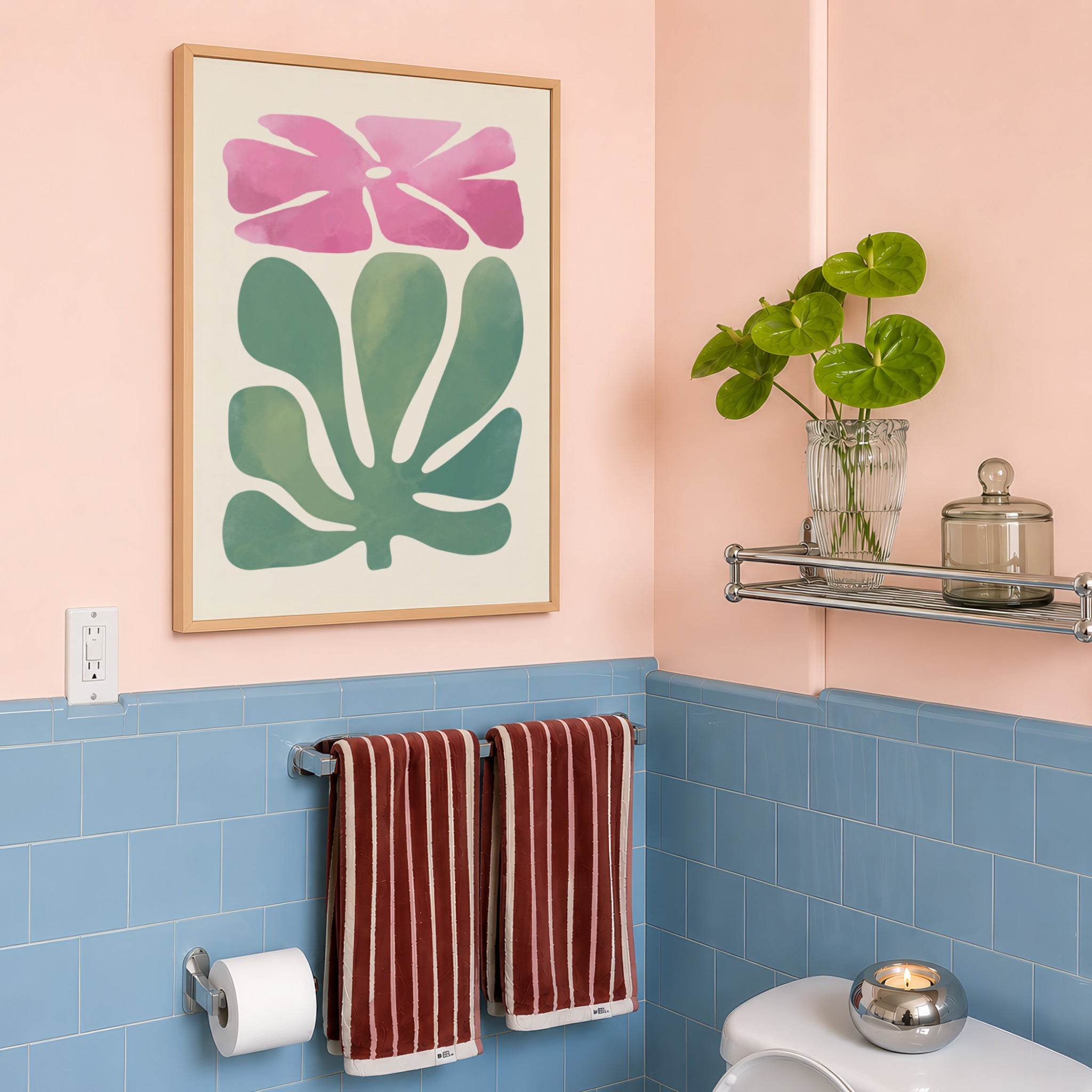 Watercolor Pink Floral