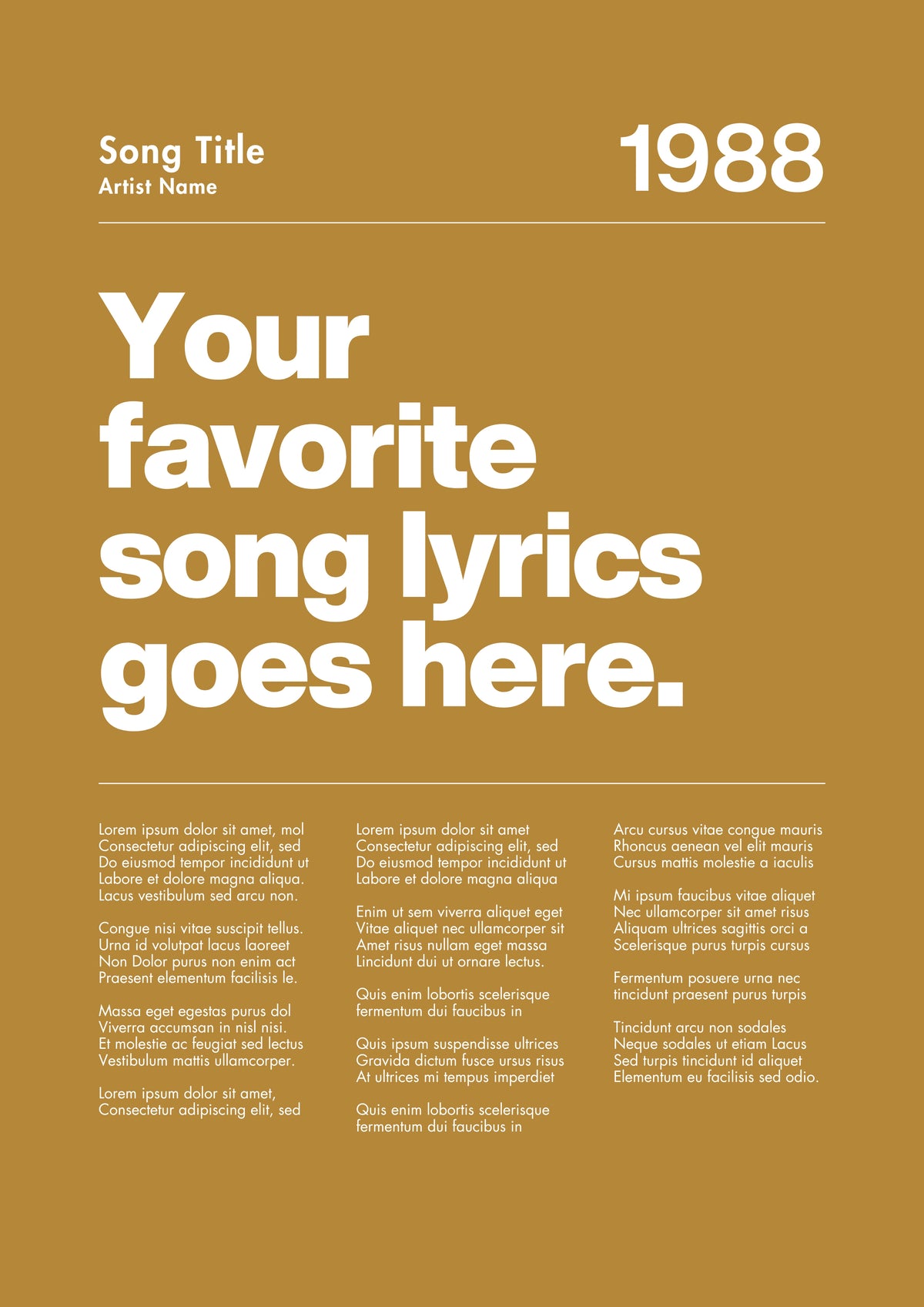 CUSTOM SONG MARIGOLD