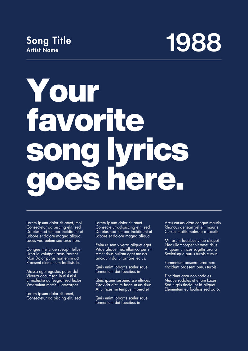 CUSTOM SONG NAVY