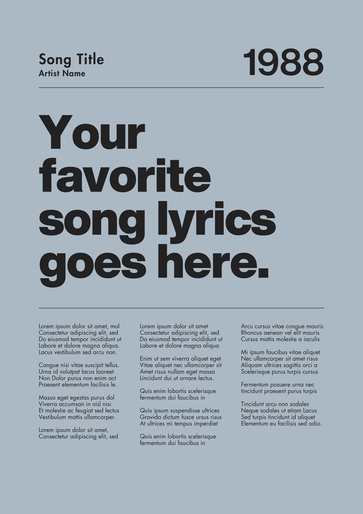 CUSTOM SONG POWDER