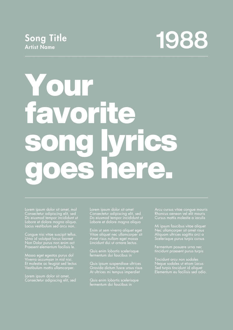CUSTOM SONG THYME