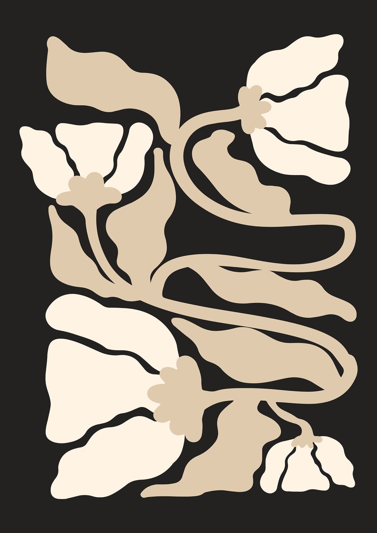 Curved Botanical Line