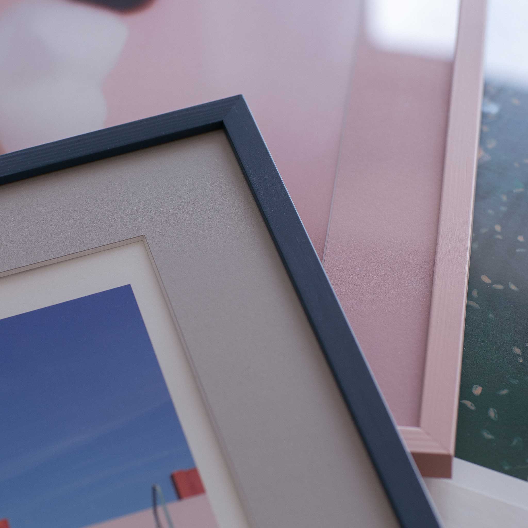 Teal Wood Frame