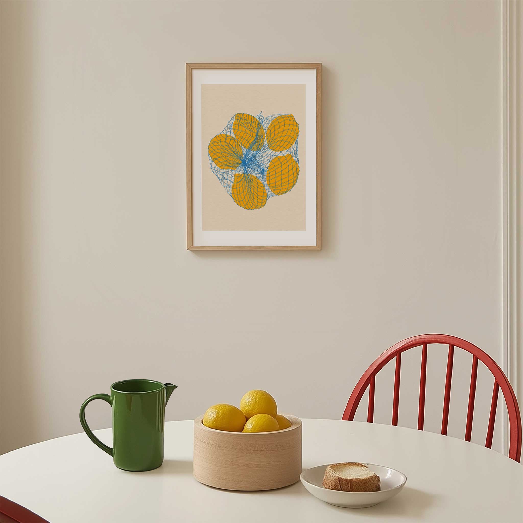 Five Lemons In a Net Bag by Rosi Feist