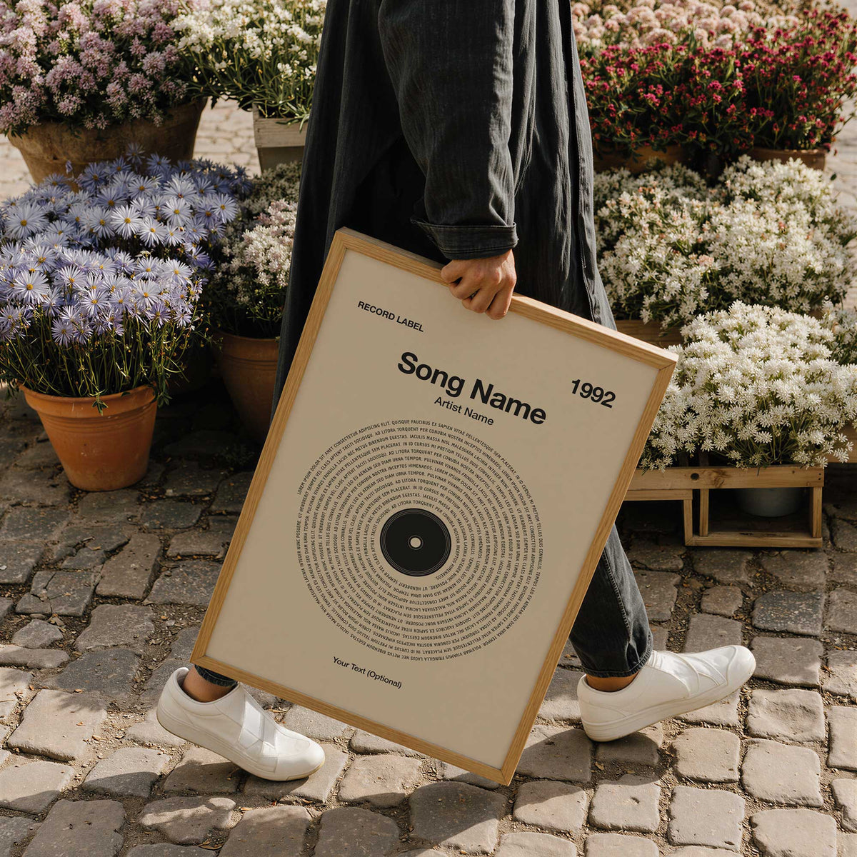 Custom Vinyl Lyrics Print – Sand