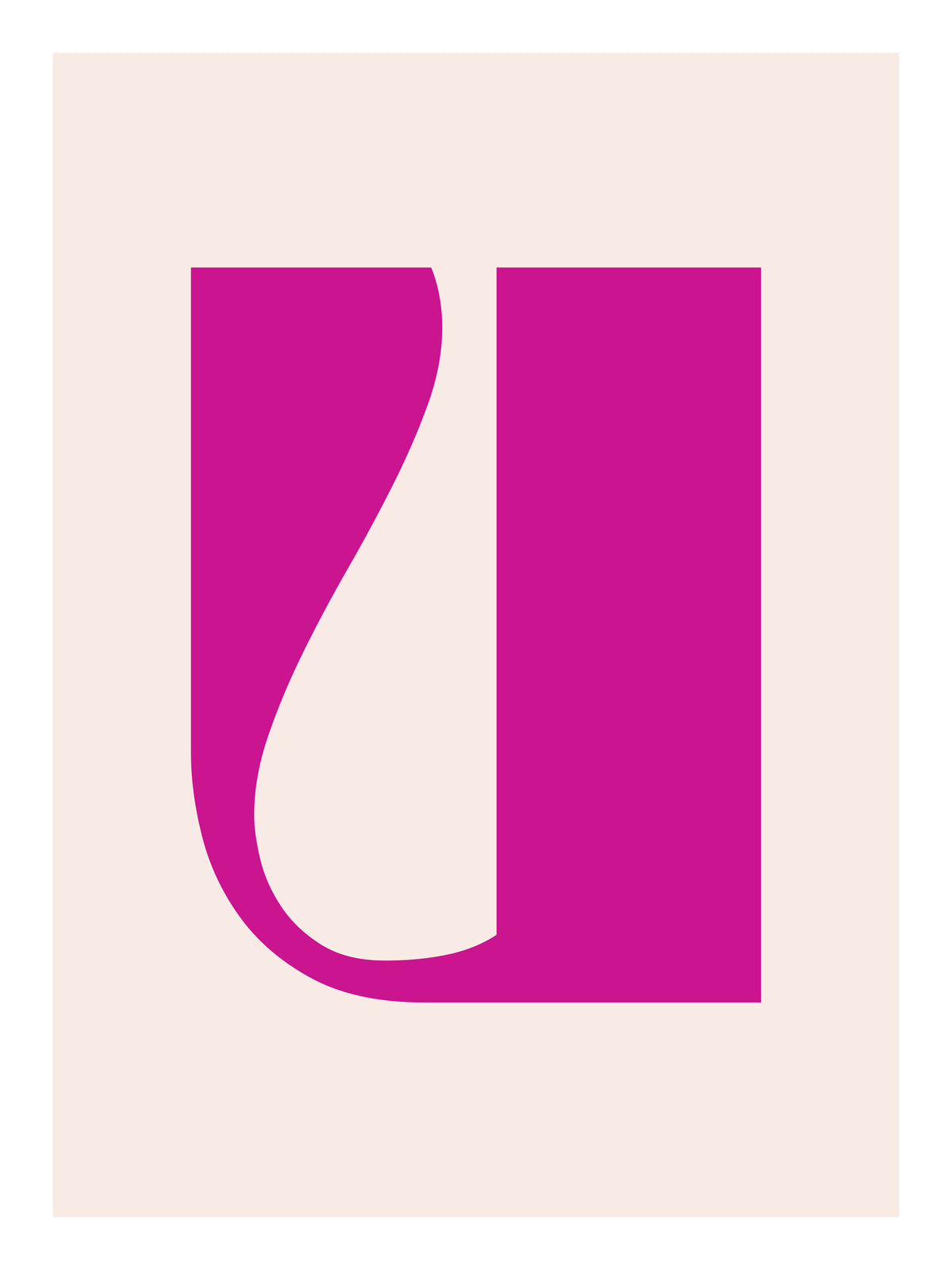 U LETTER PASTEL