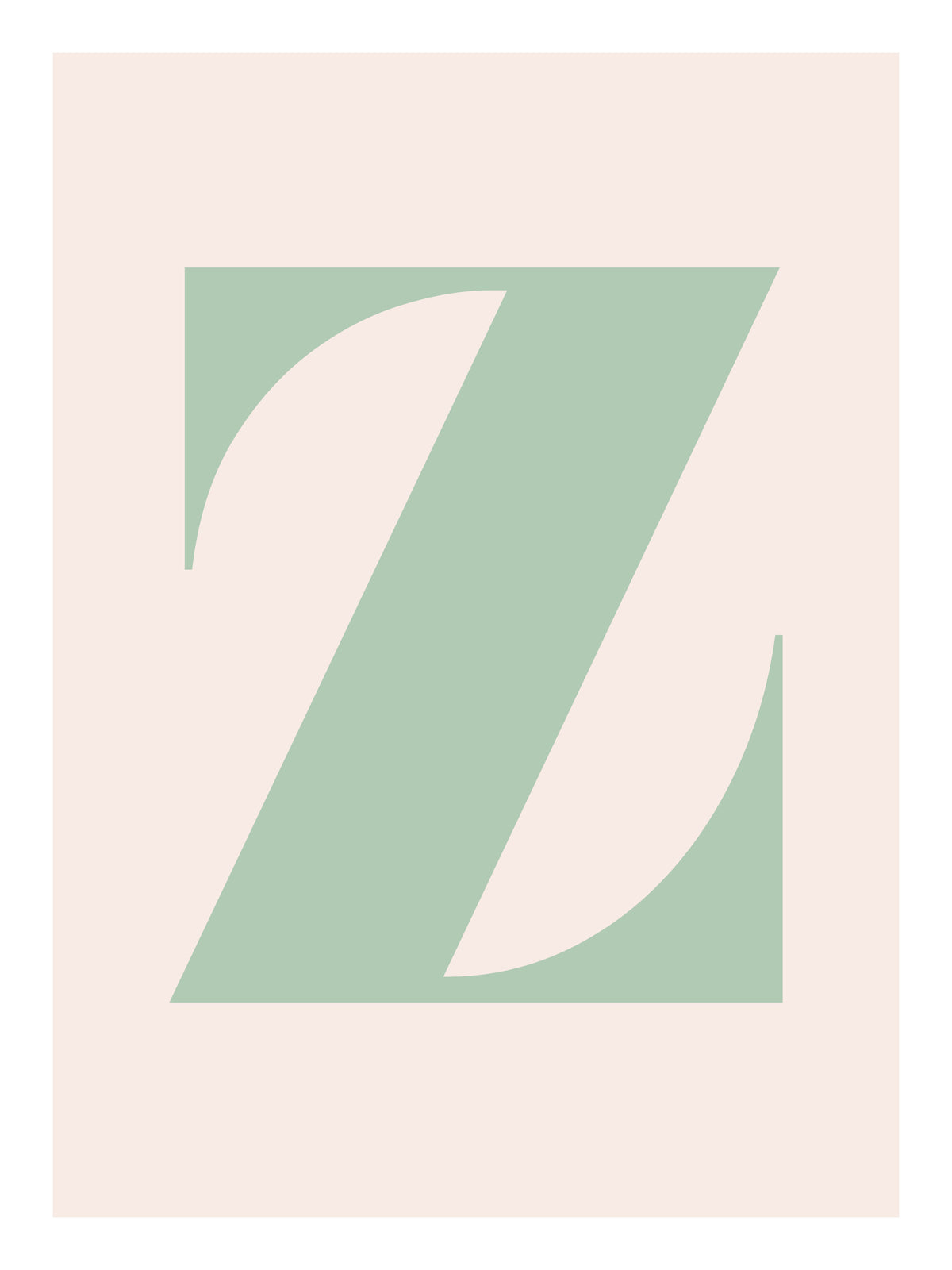 Z LETTER PASTEL