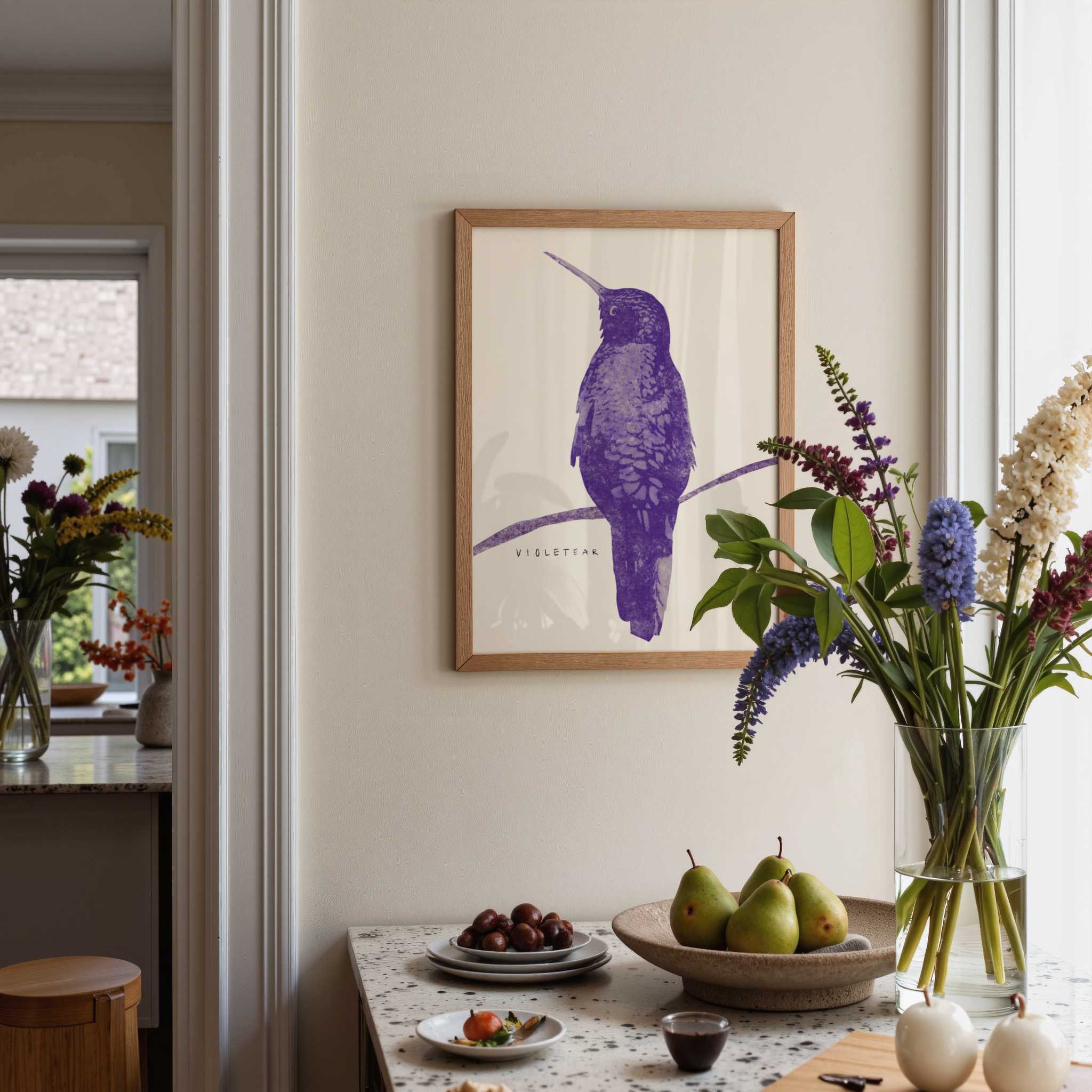 Elegant Violet Hummingbird