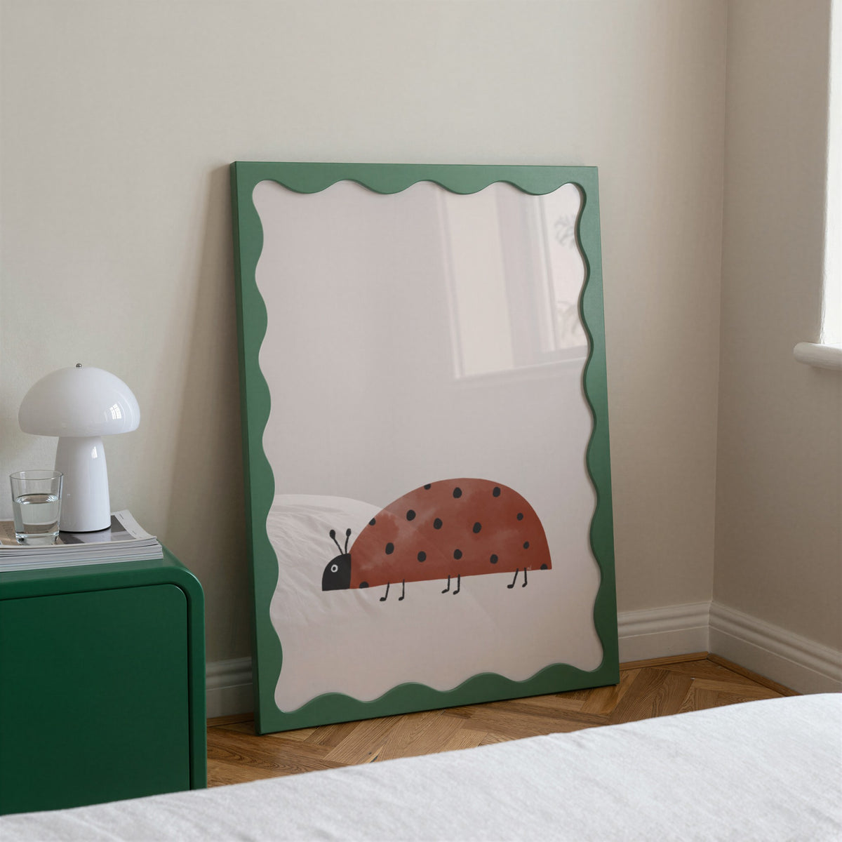 Watercolor Ladybug – Gallery Wall Set