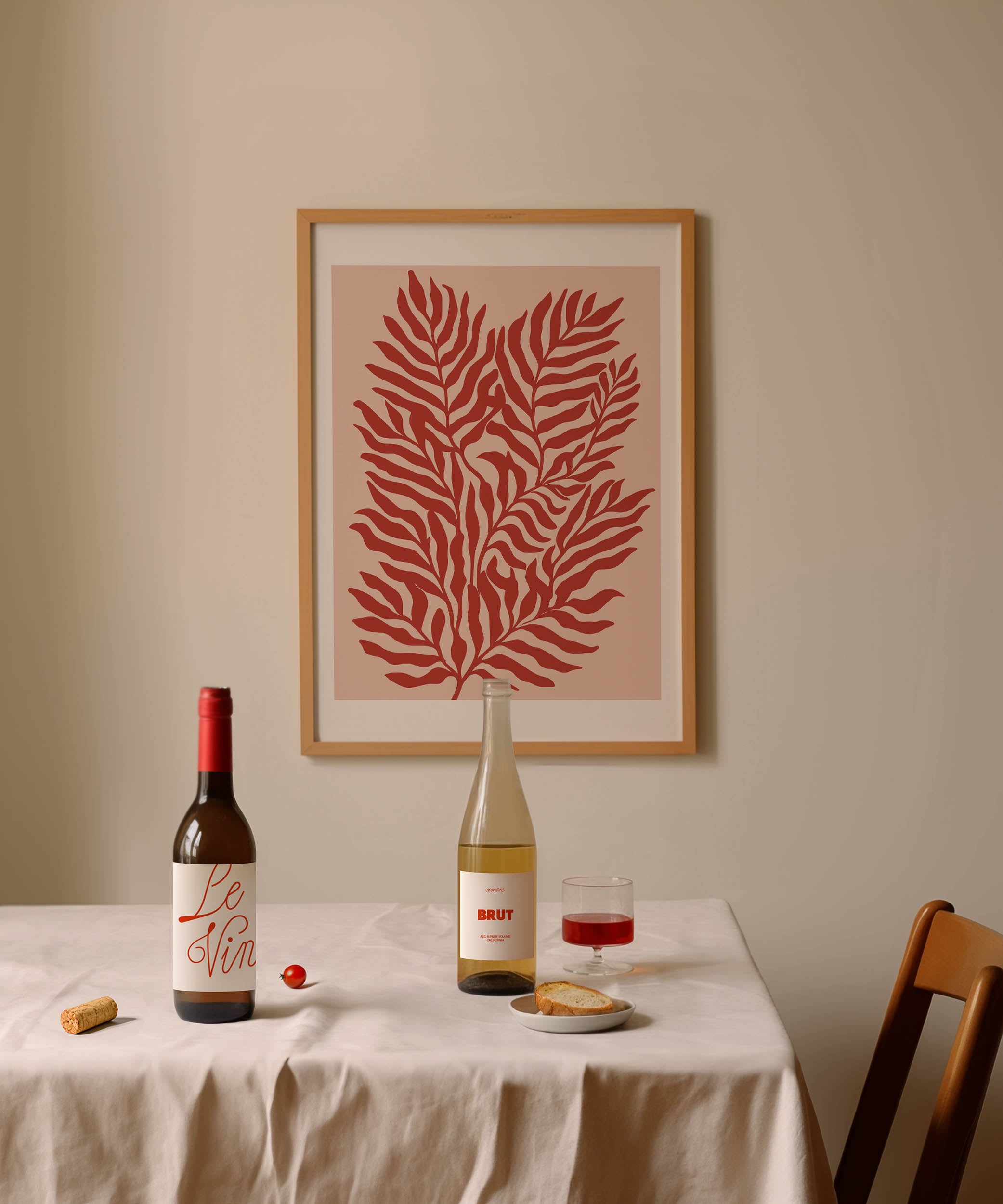 Red Plants Print