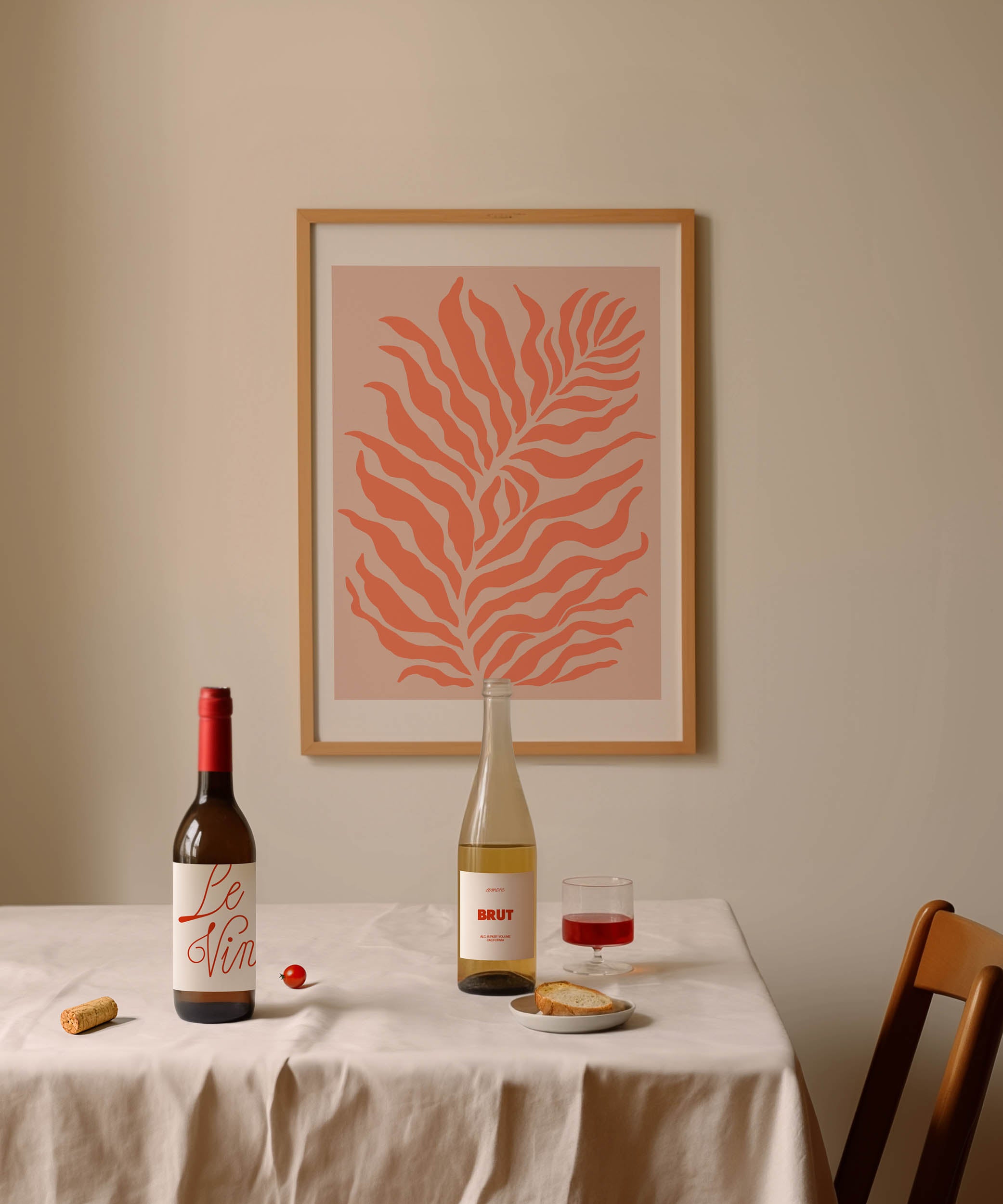 Salmon Plants Print