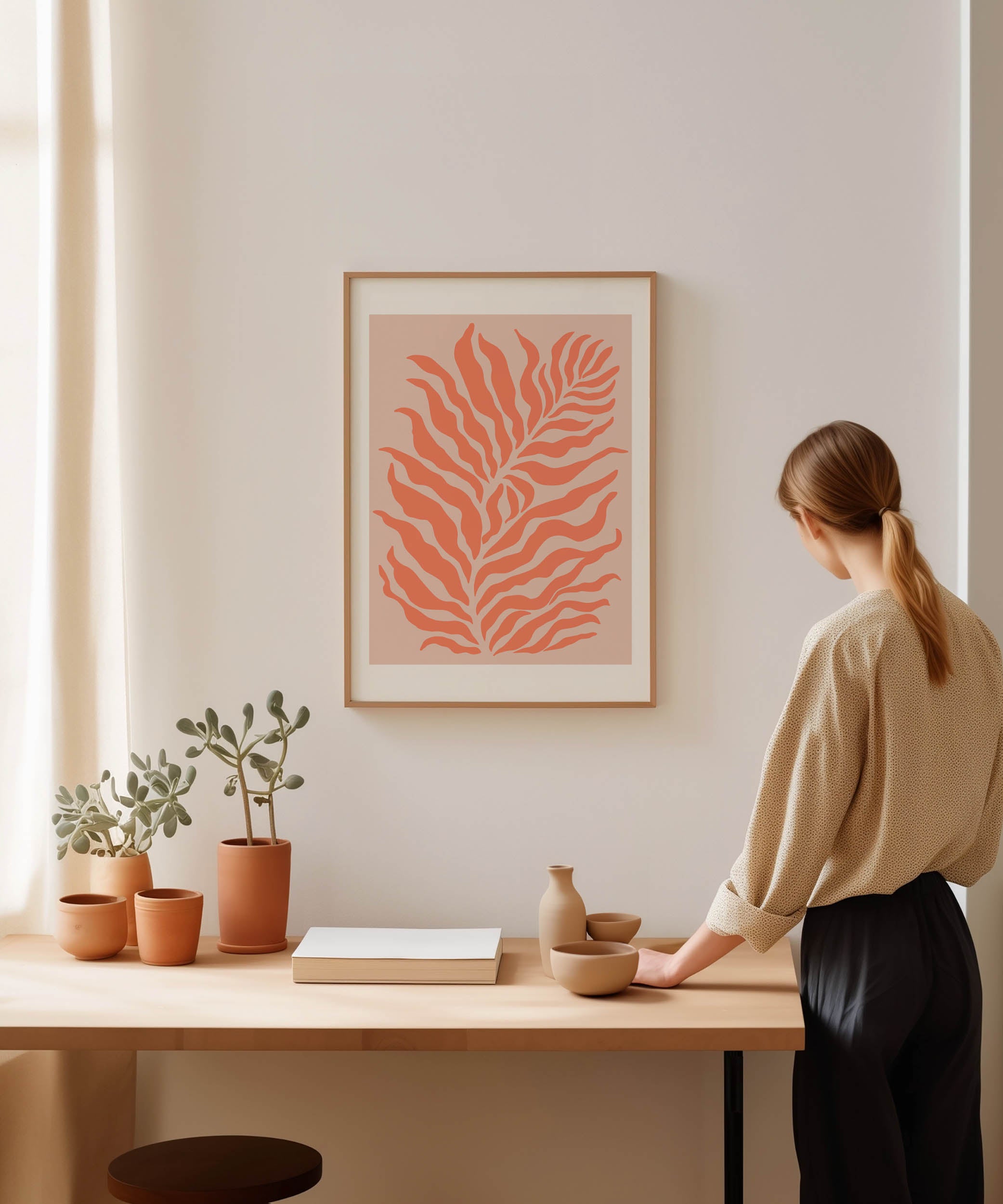 Salmon Plants Print