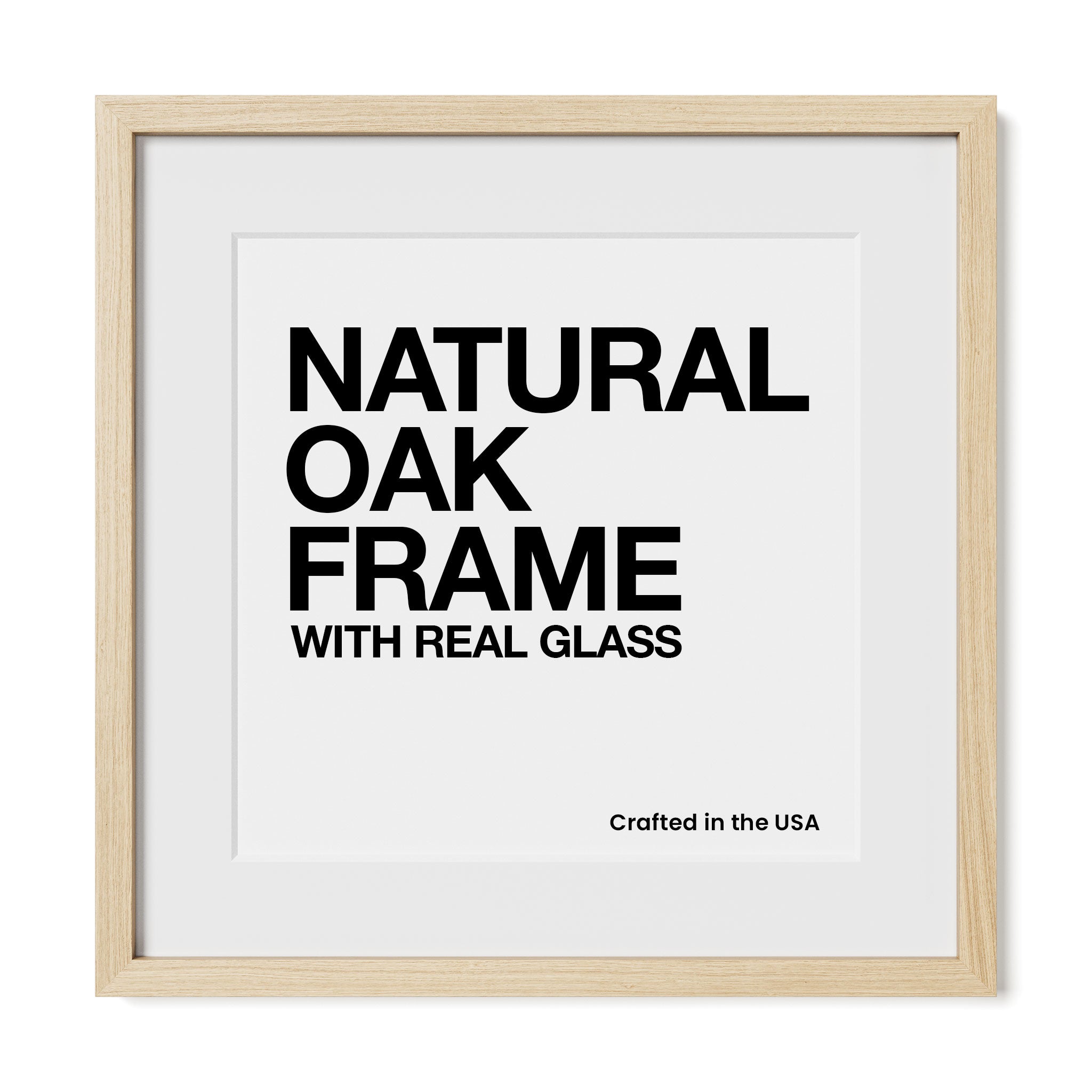 Natural Oak Square Gallery Frame