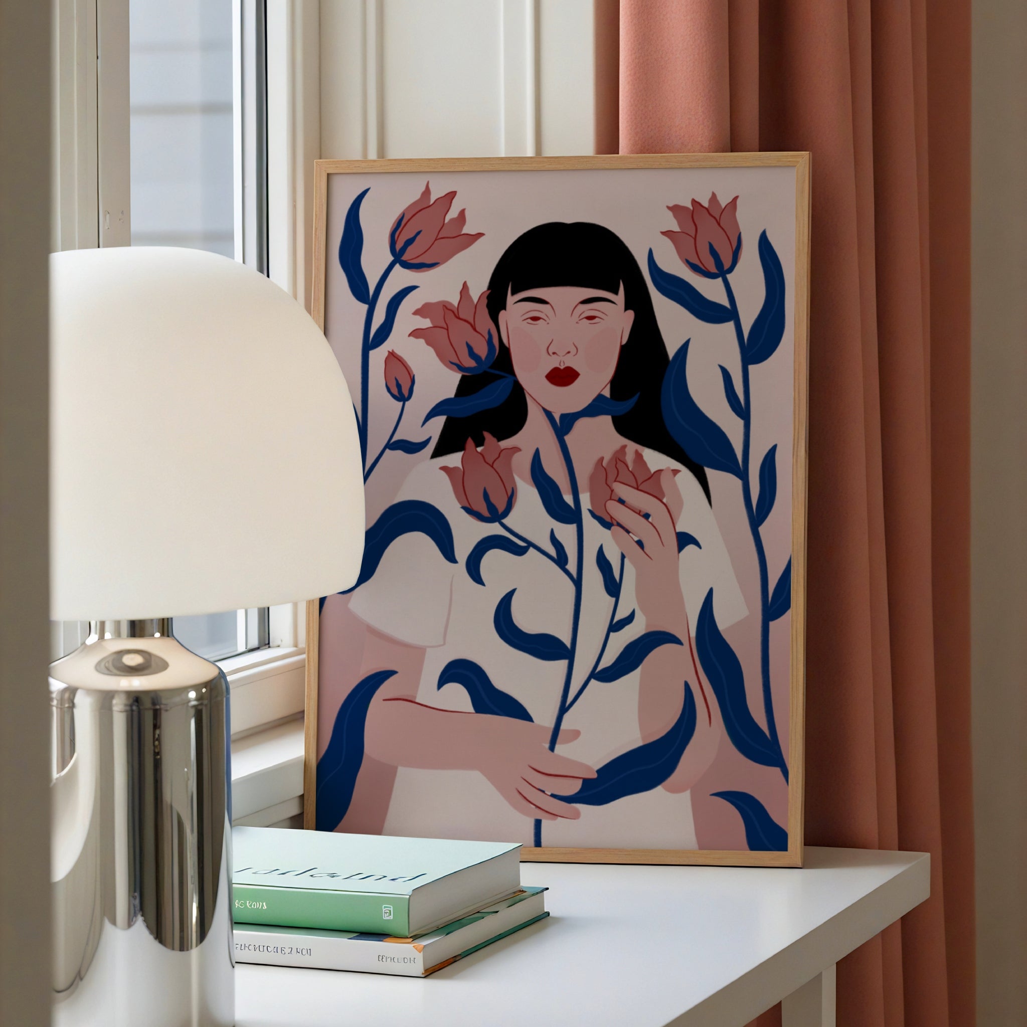 Serene Floral Portrait