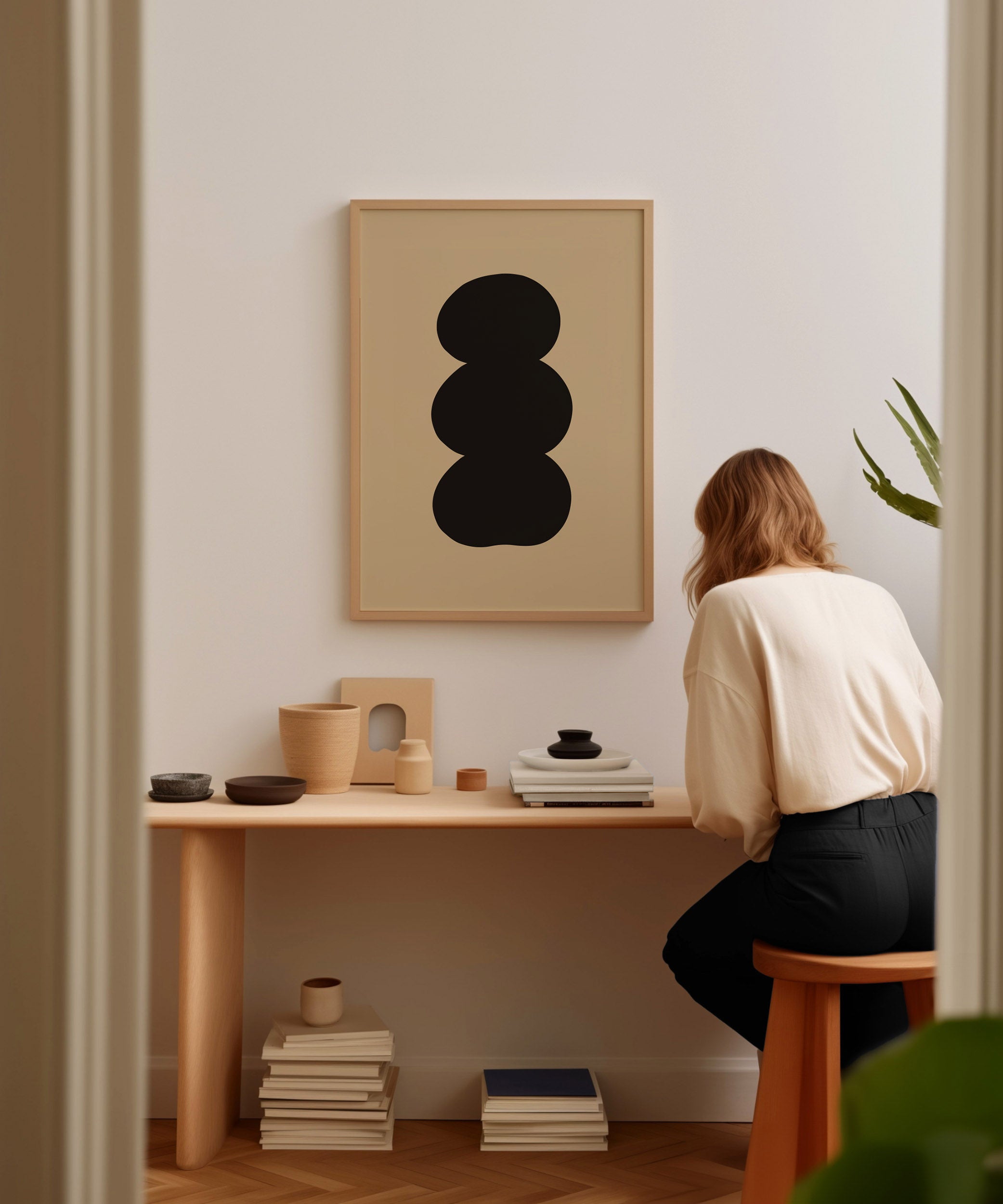 Abstract Black Circles