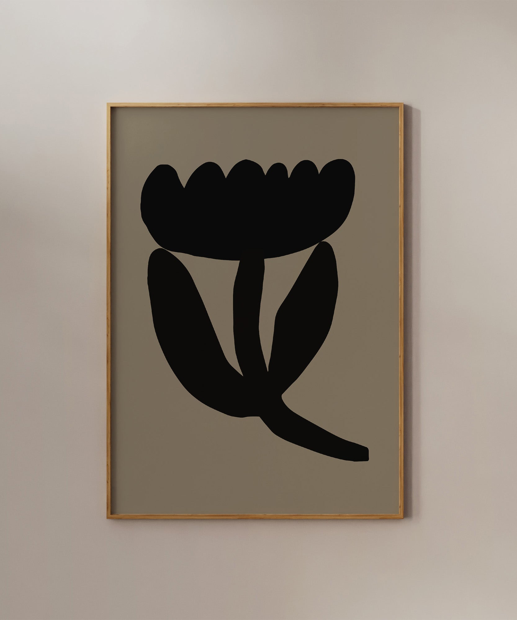 Minimalist abstract flower line art, modern wall decor with a soft floral aesthetic.