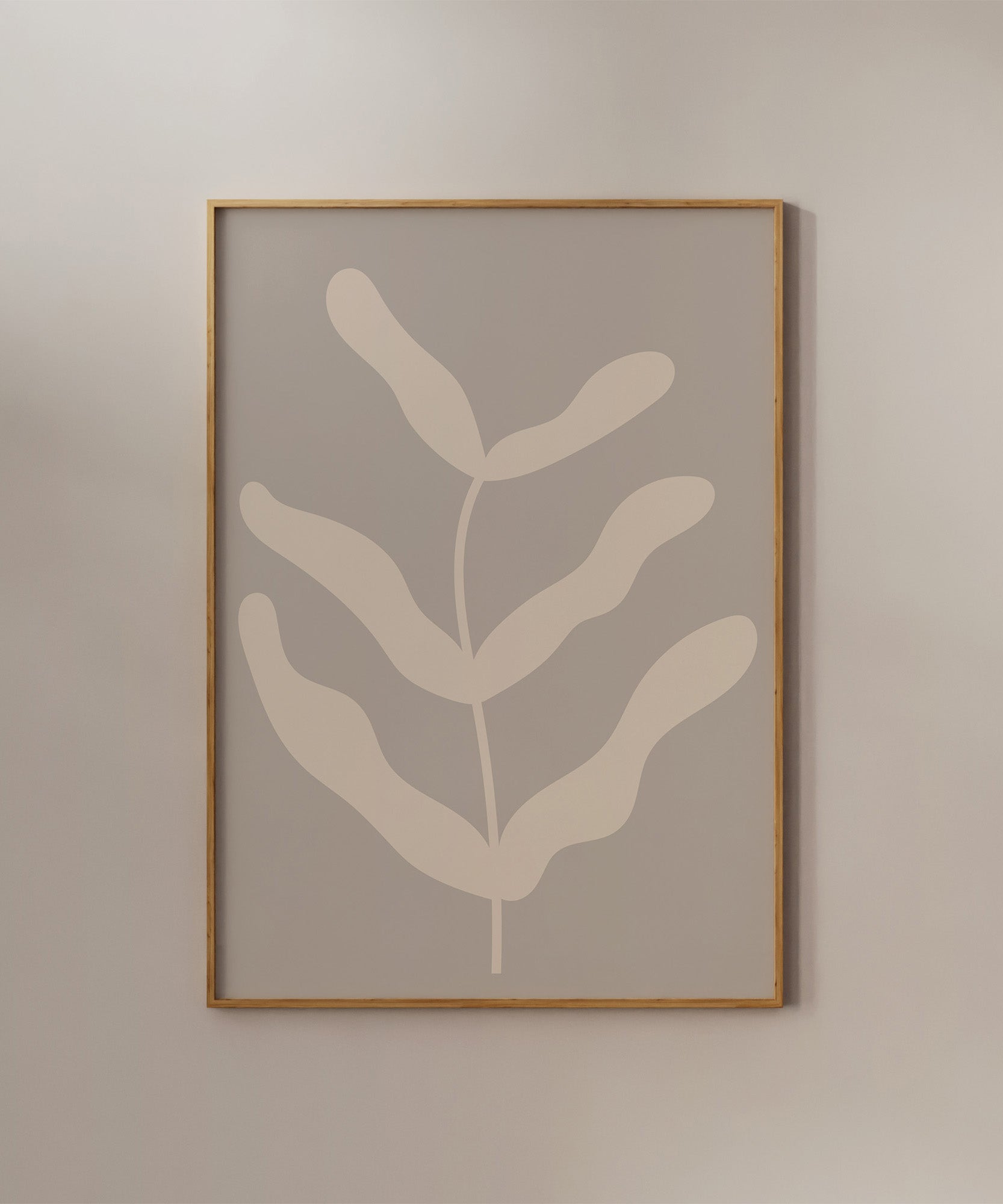 Minimalist Neutral Flower Print