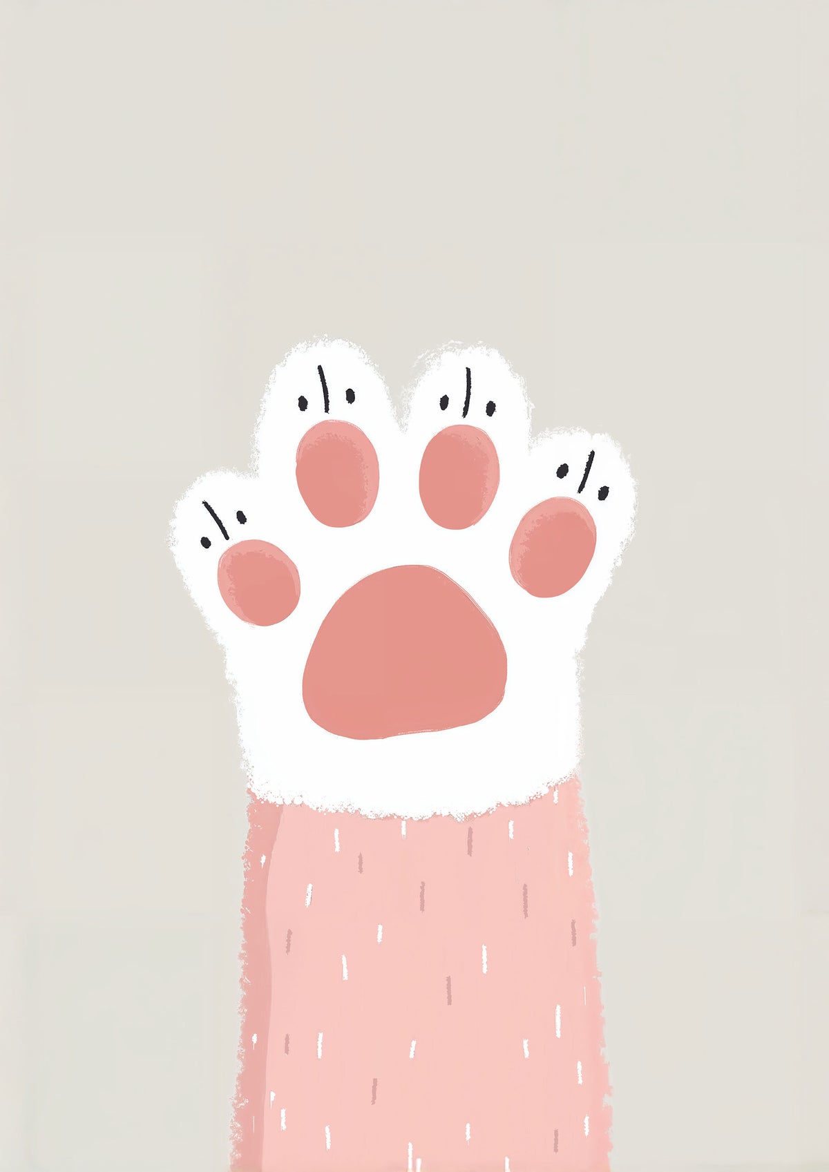 Pink Kitty Paw