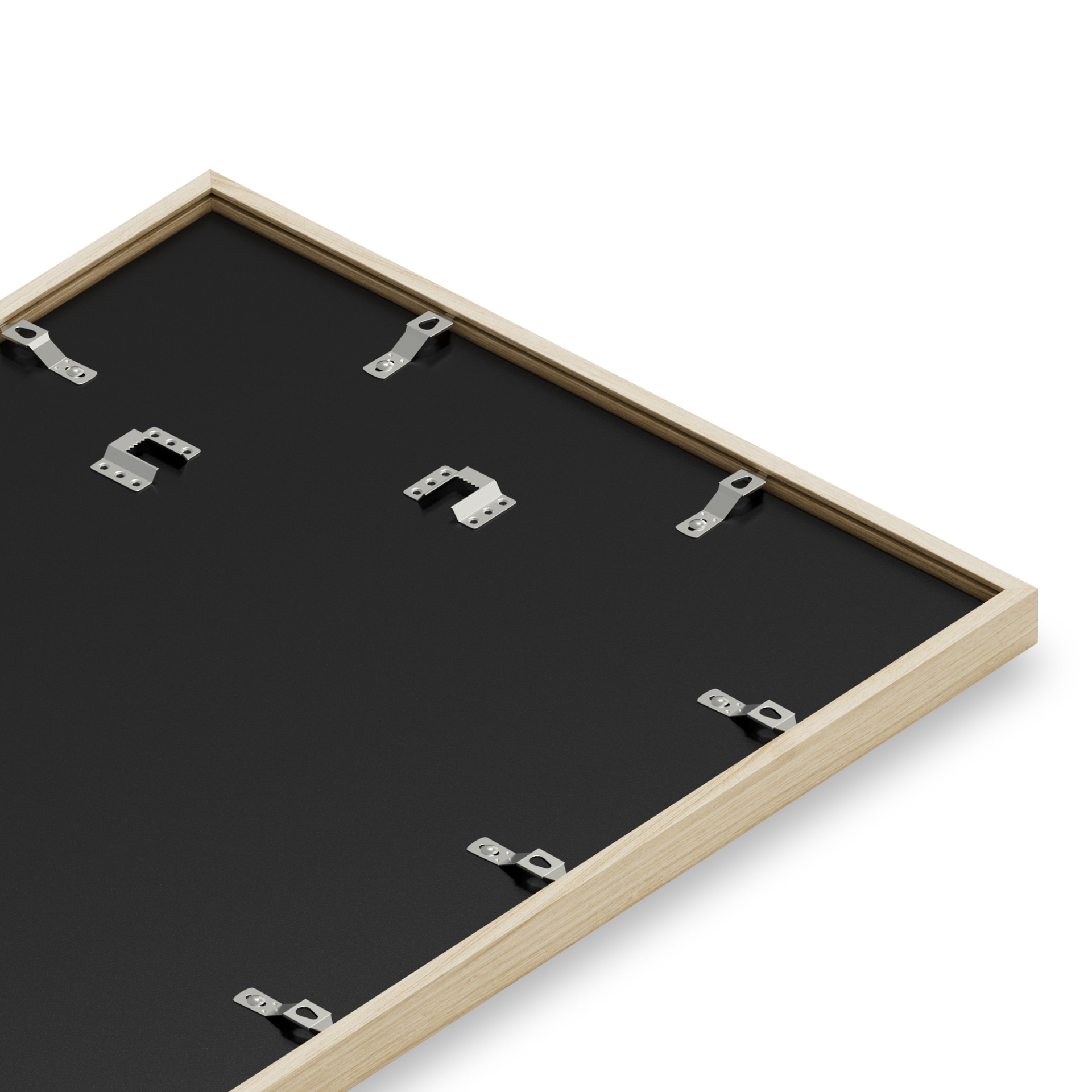 Natural Oak Frame with real glass. Crafted in the USA.