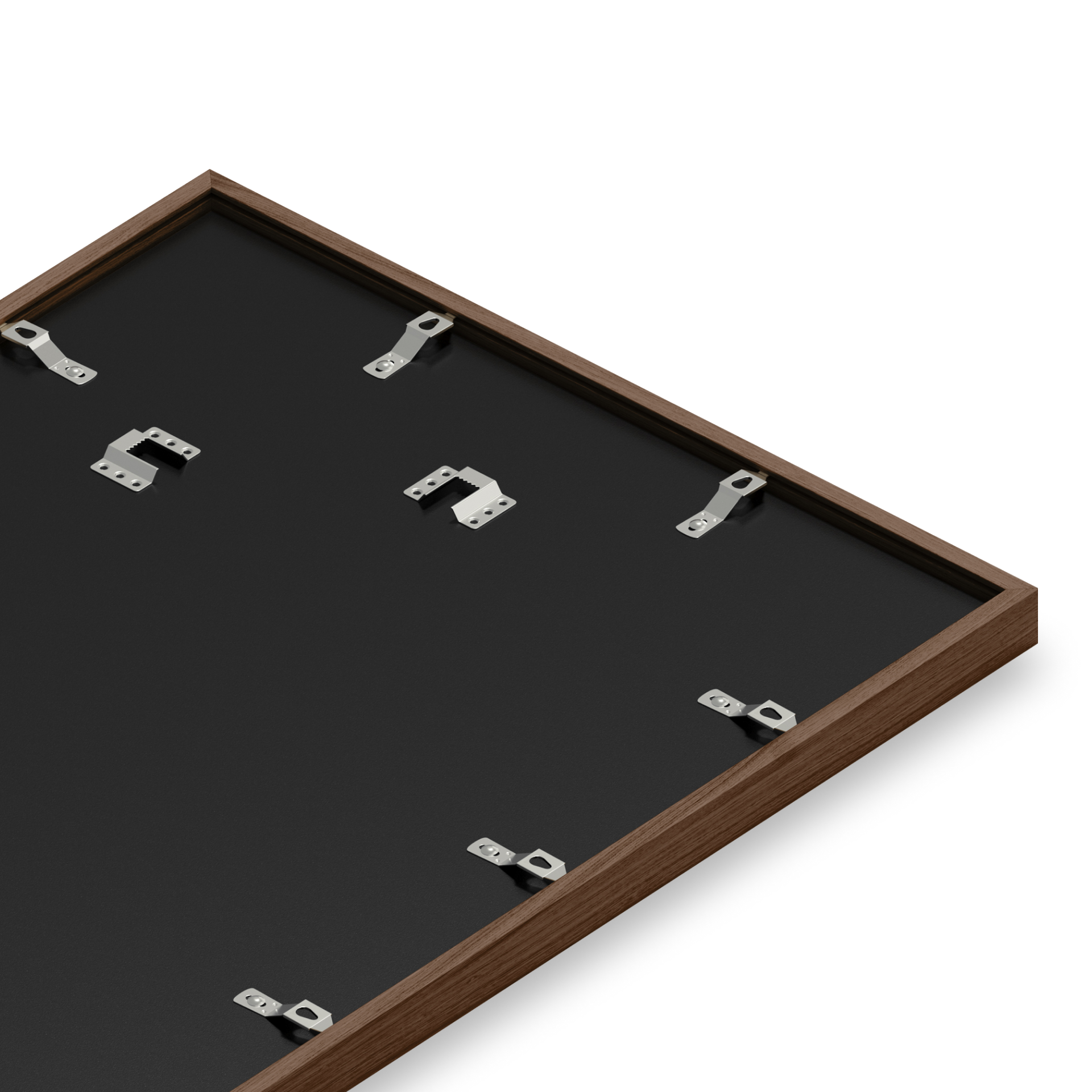 Walnut Oak Frame with real glass. Crafted in the USA.