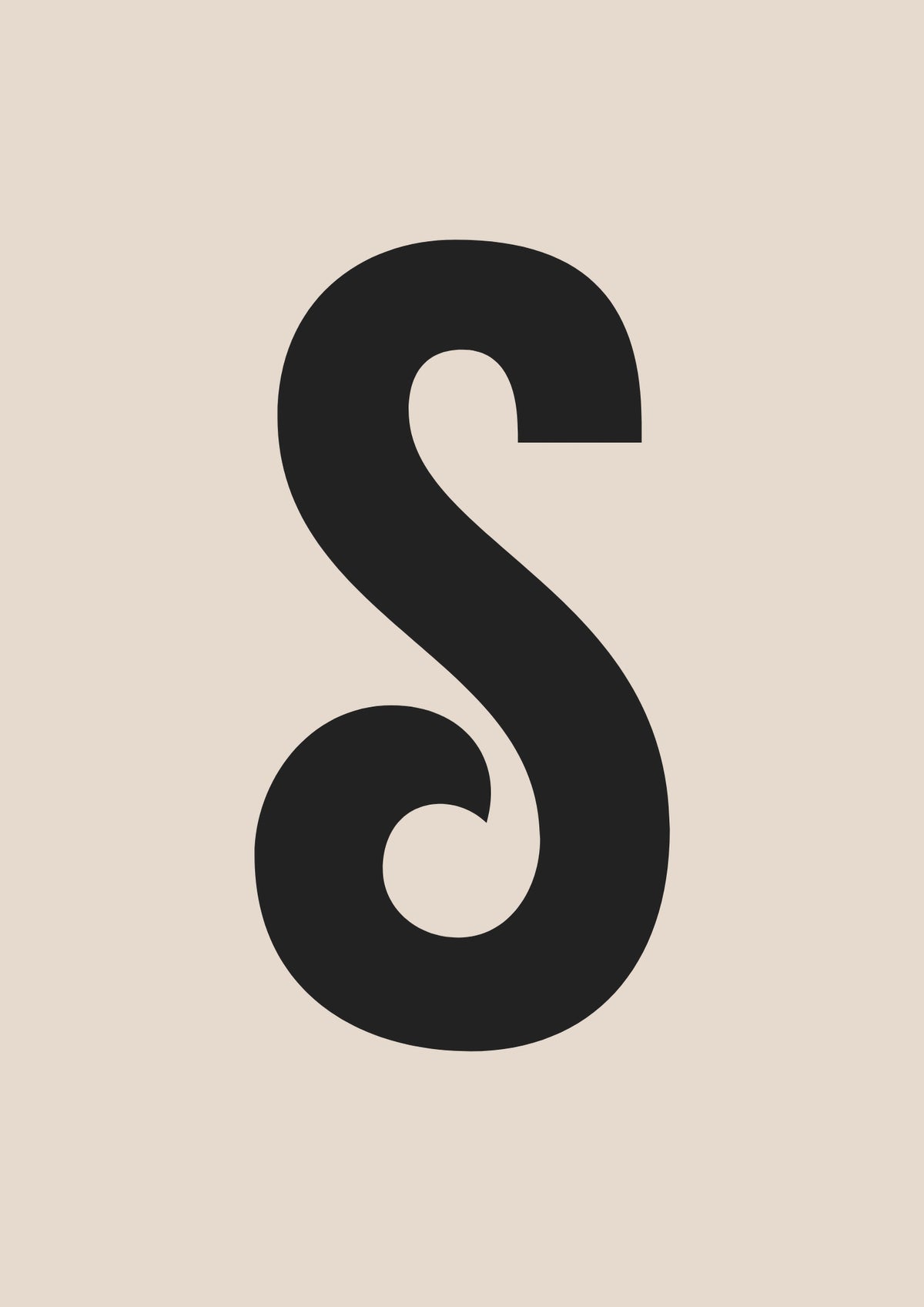 Retro Letter S