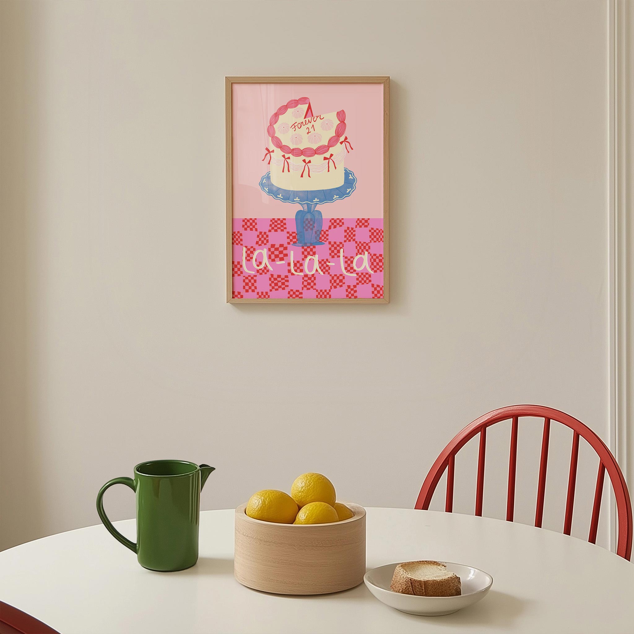 La-La-La Ribbon Cake