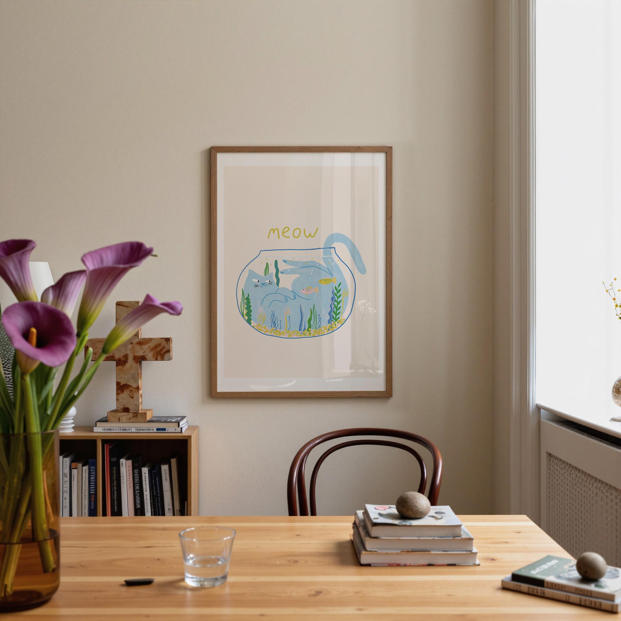 The Dreaming Cat in Glass