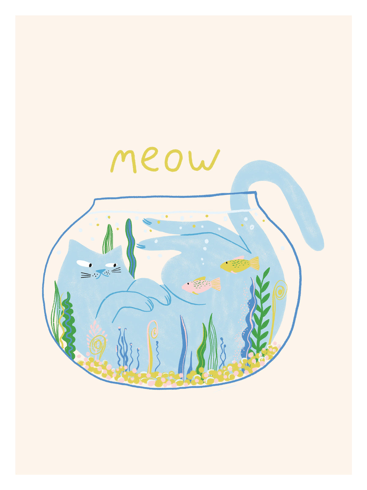 The Dreaming Cat in Glass