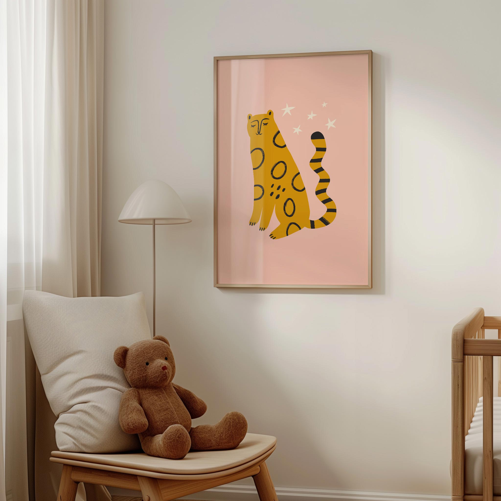 Calm Sitting Leopard