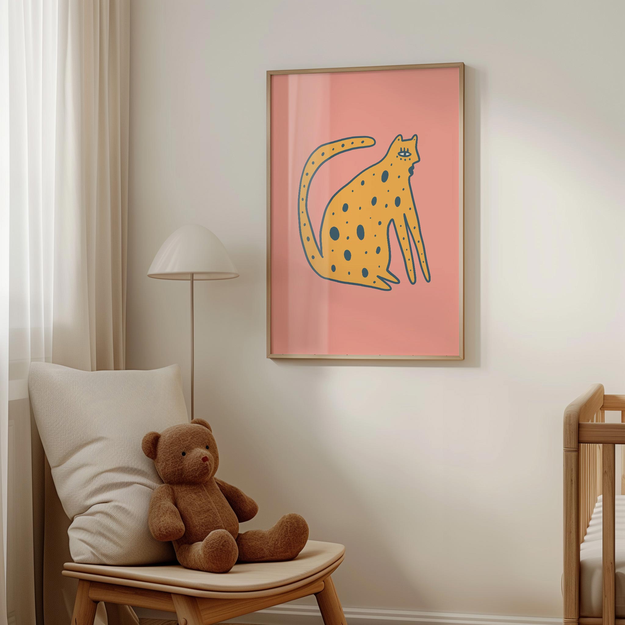 Curious Sitting Leopard