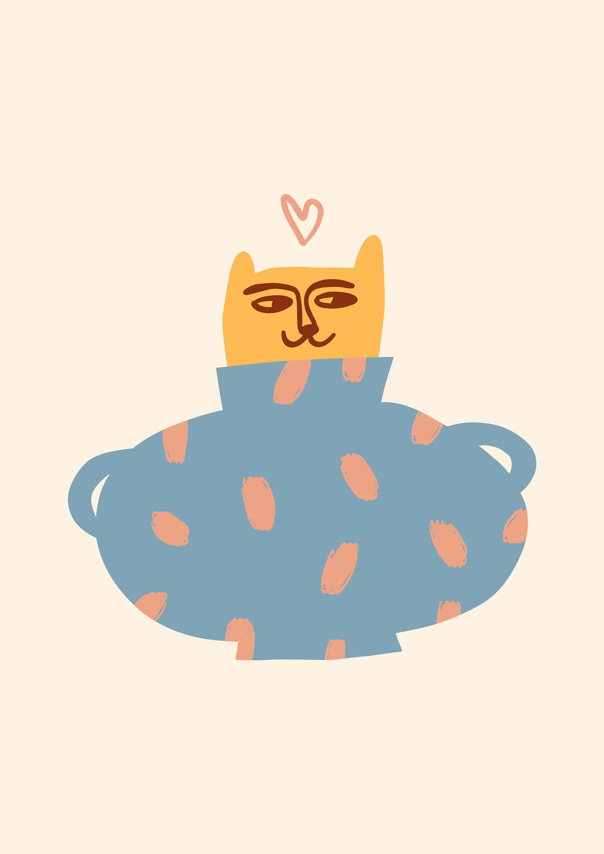 Hidden Vase Cat