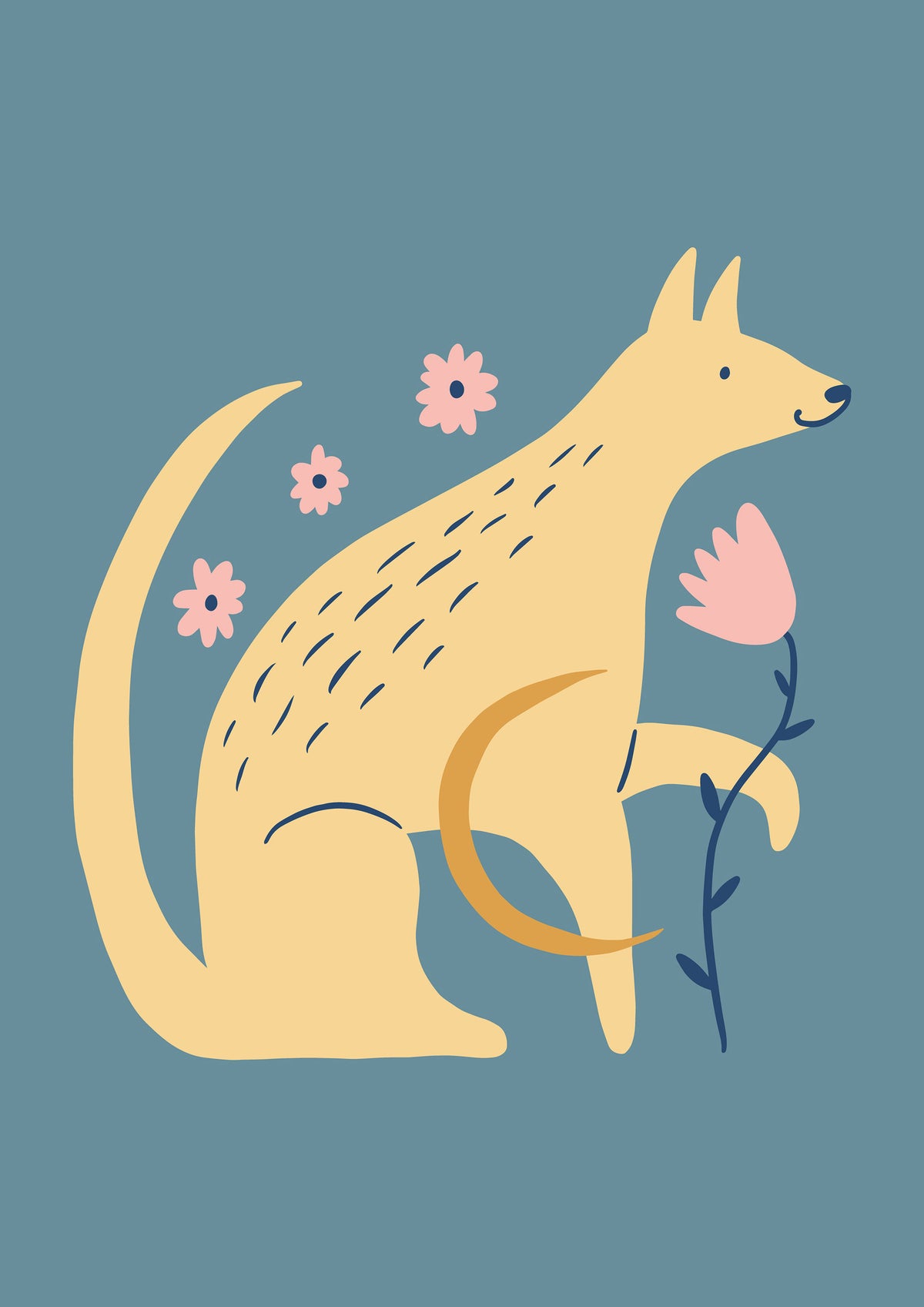 Sitting Scout Dog