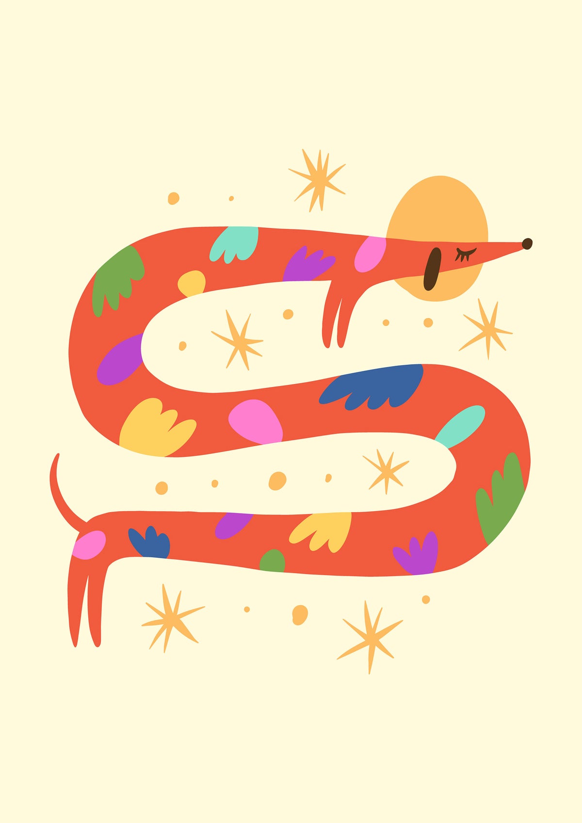 Long Stretch Dog