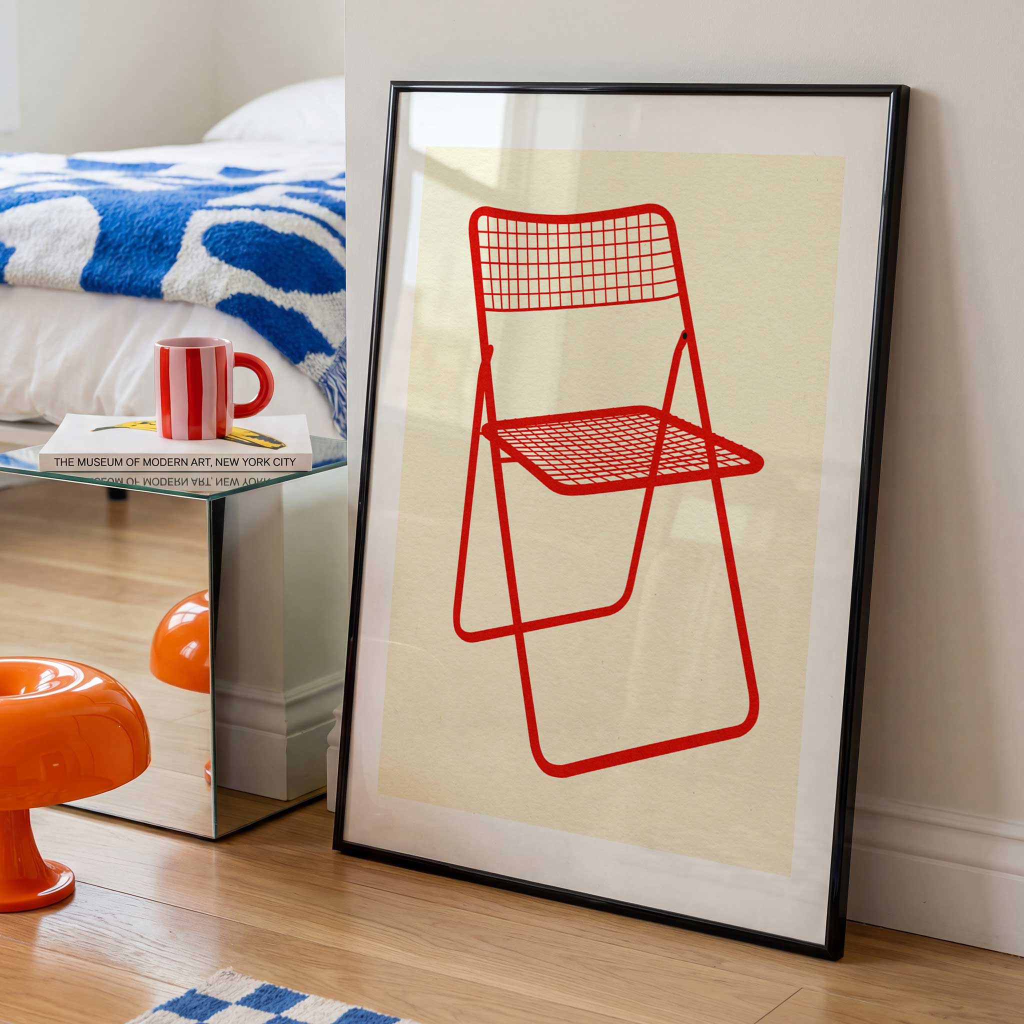 Ted Net Chair Red by Rosi Feist