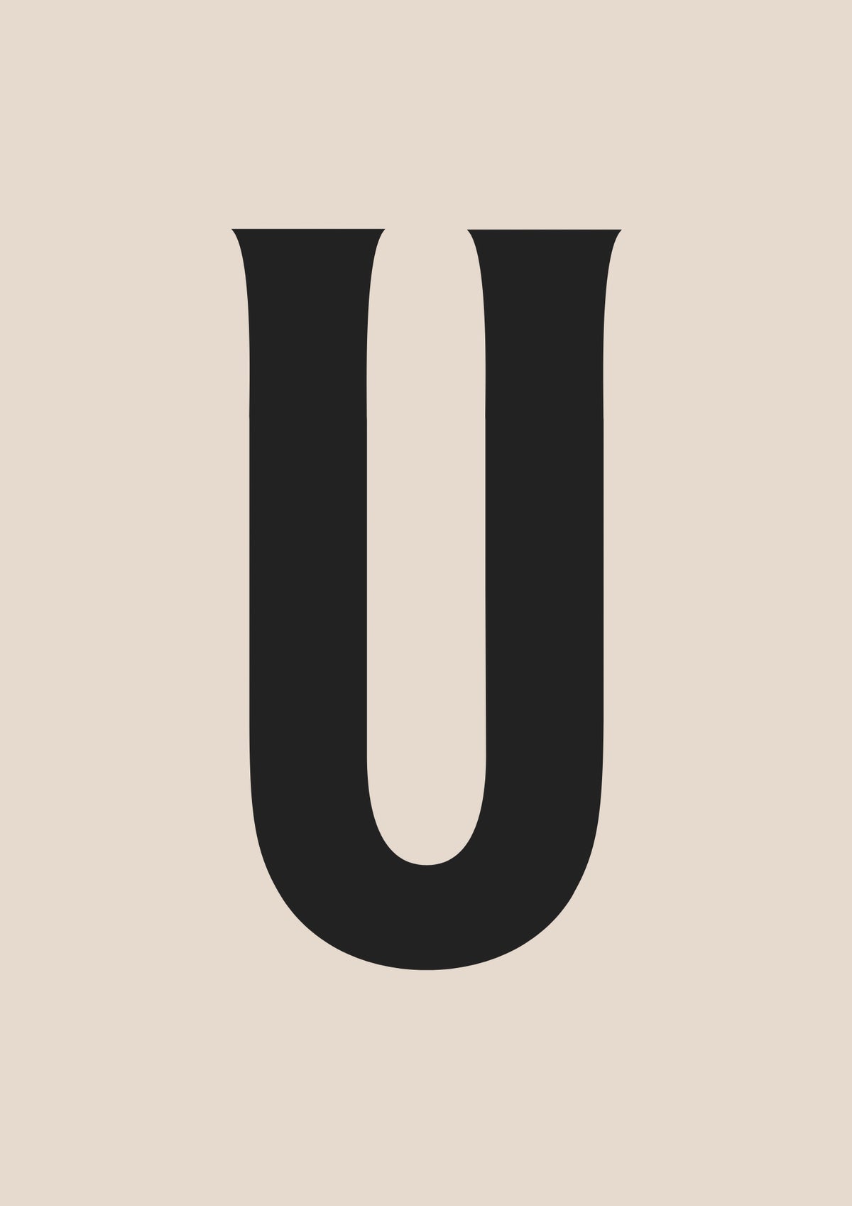 Retro Letter U