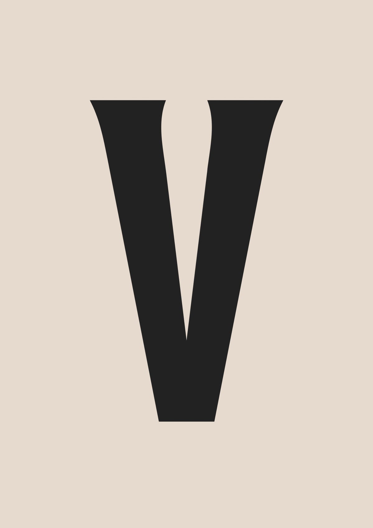 Retro Letter V