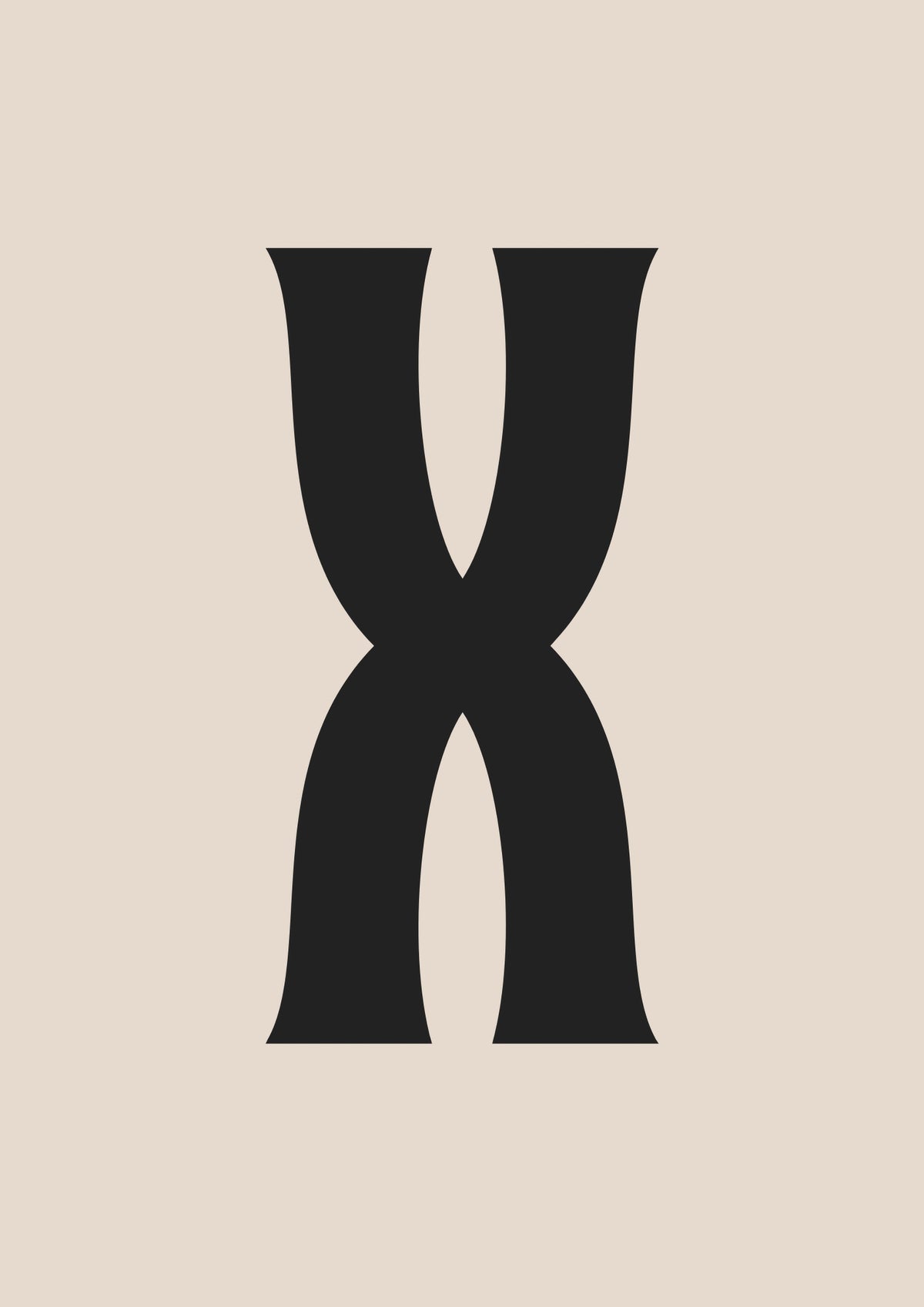 Retro Letter X
