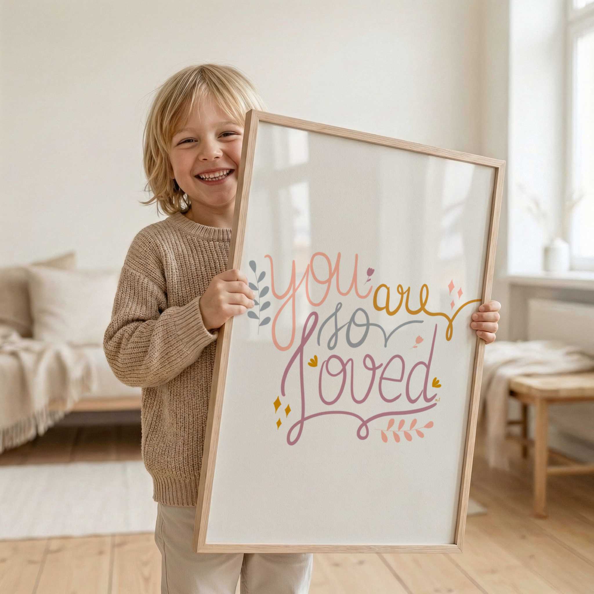 You Are so Loved by Menina Lisboa