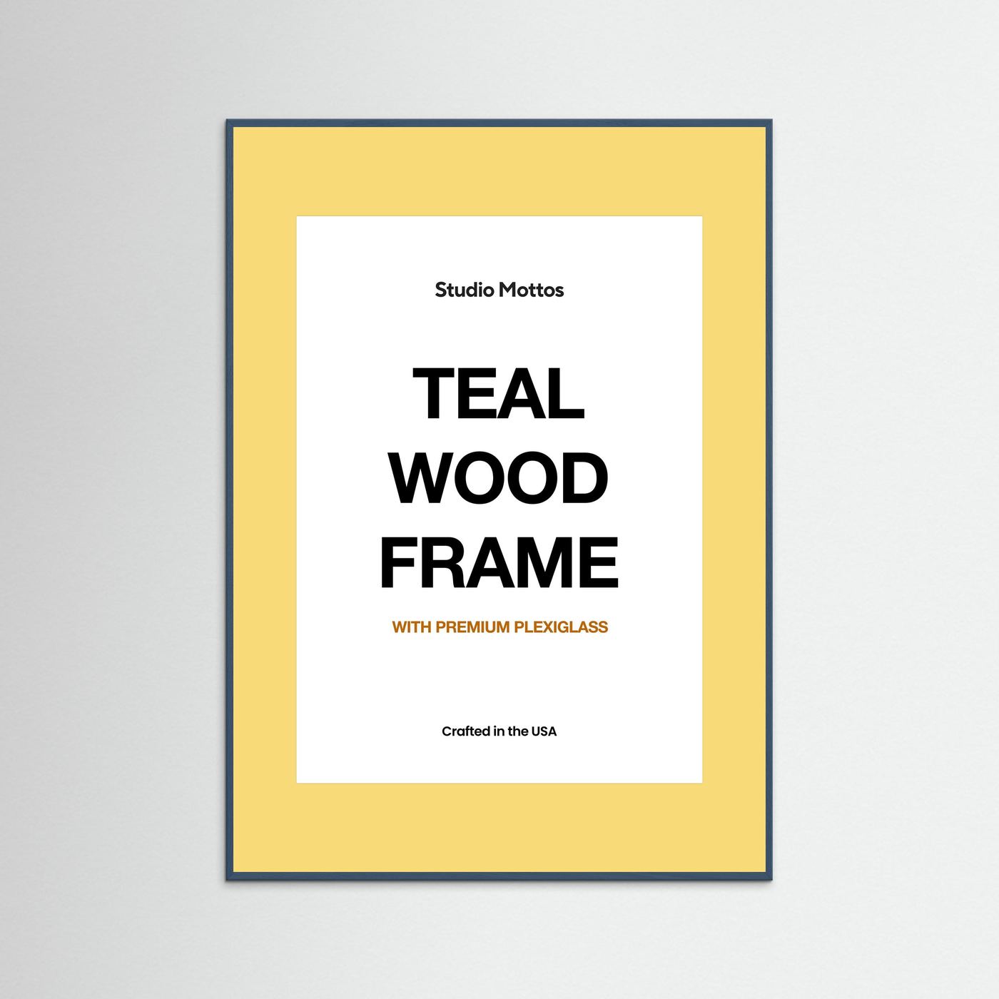 Teal Wood Frame